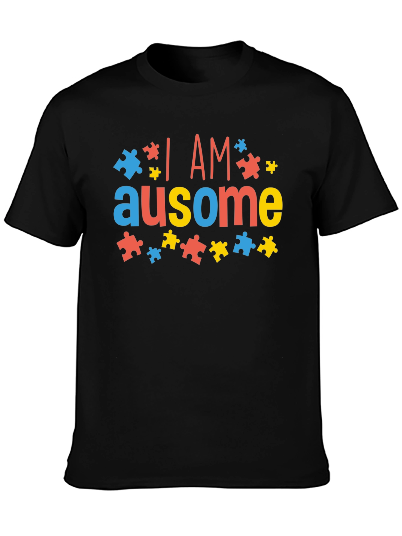 I AM Ausome Autism Awareness Puzzle Piece T-Shirt