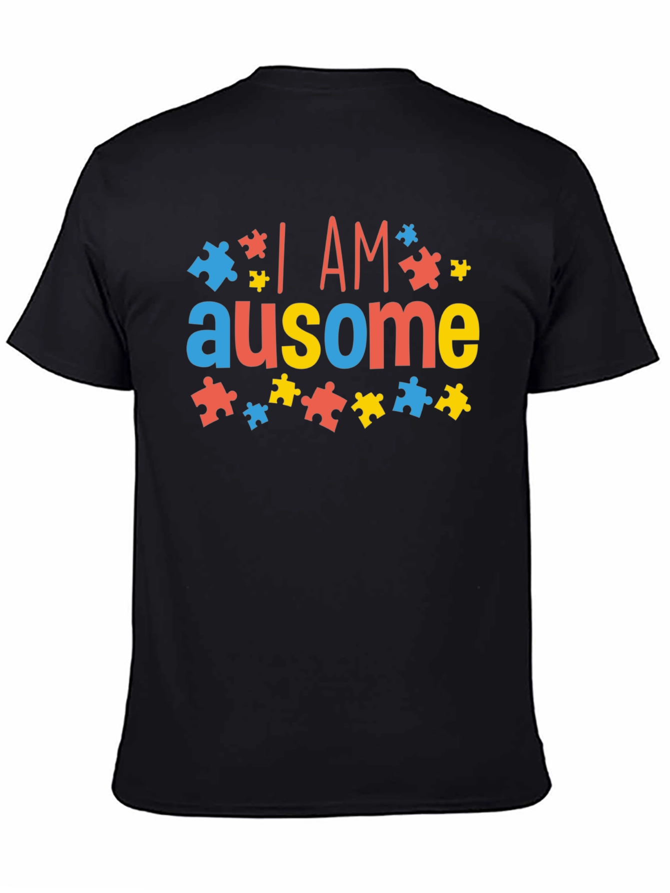 I AM Ausome Autism Awareness Puzzle Piece T-Shirt