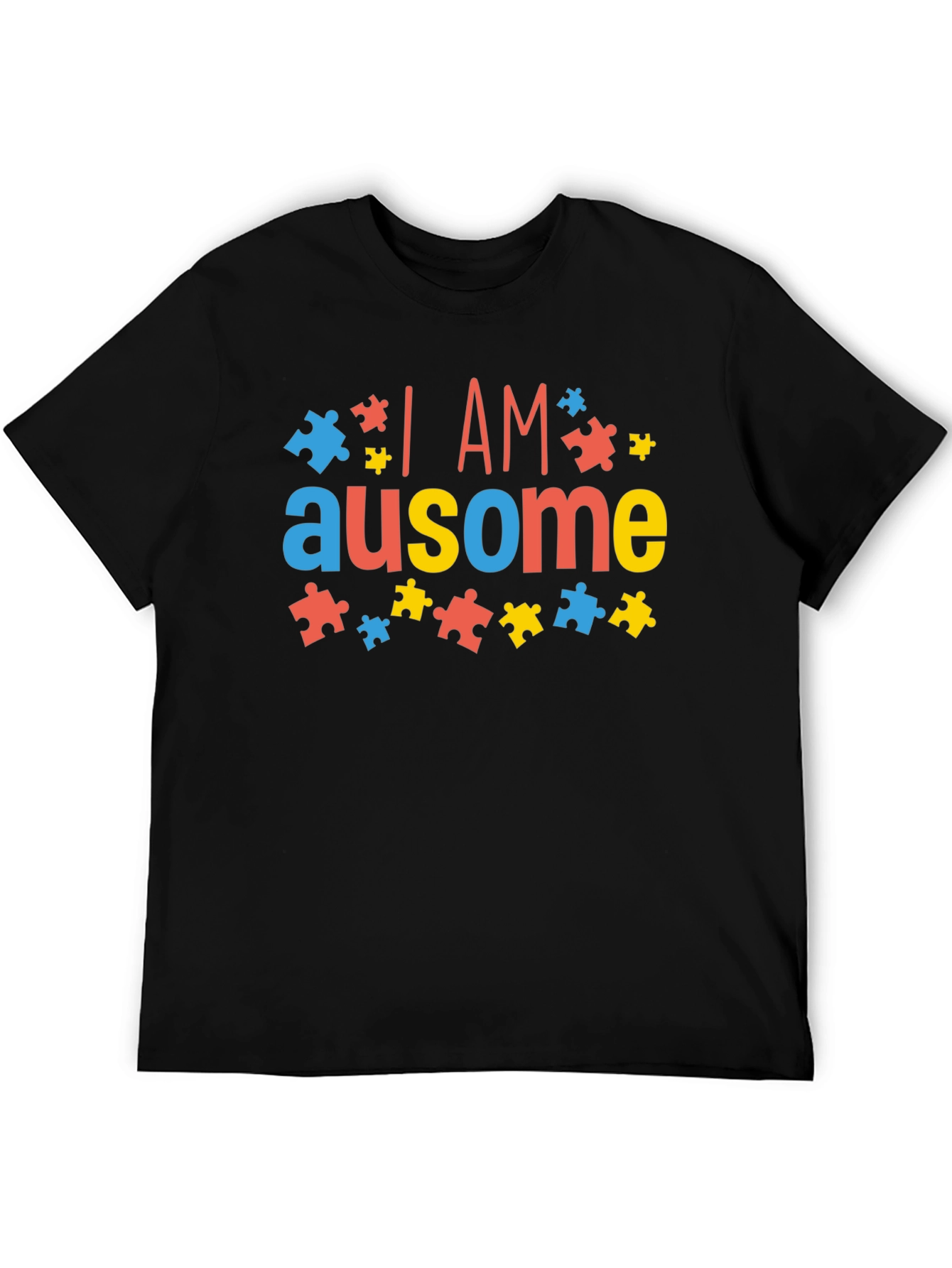 I AM Ausome Autism Awareness Puzzle Piece T-Shirt