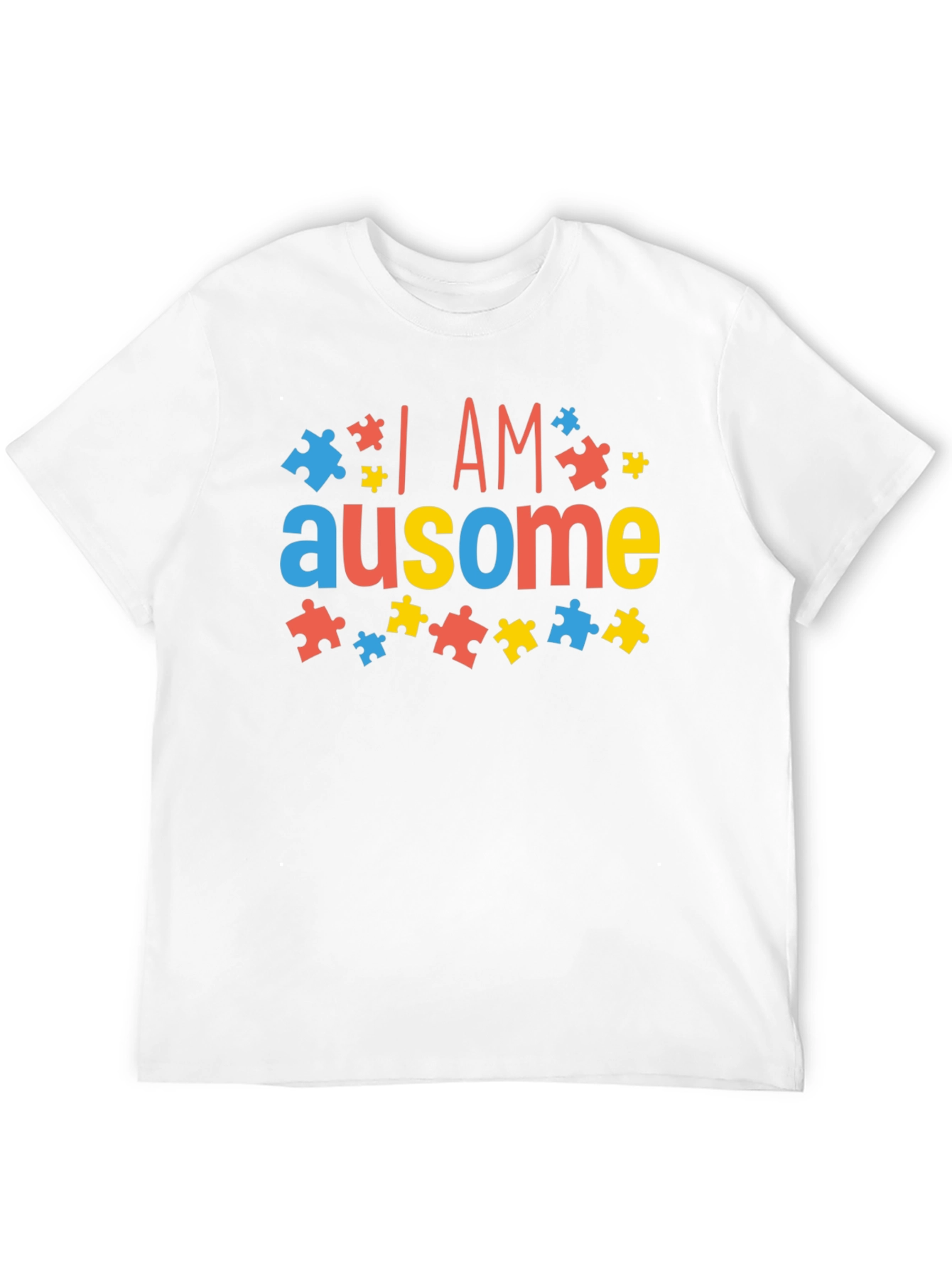 I AM Ausome Autism Awareness Puzzle Piece T-Shirt