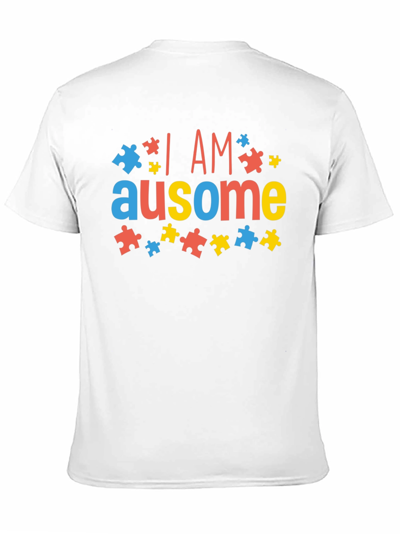 I AM Ausome Autism Awareness Puzzle Piece T-Shirt