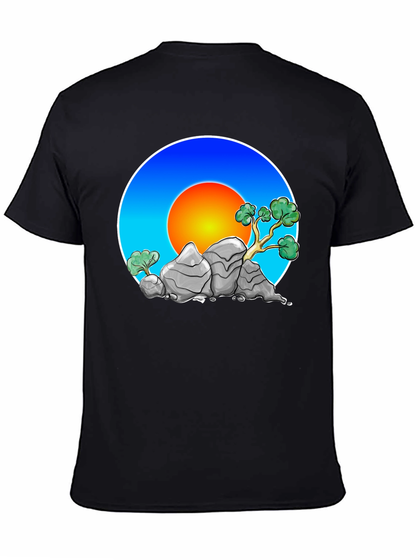 Zen Rock Garden Graphic Tee - Stylish Comfort