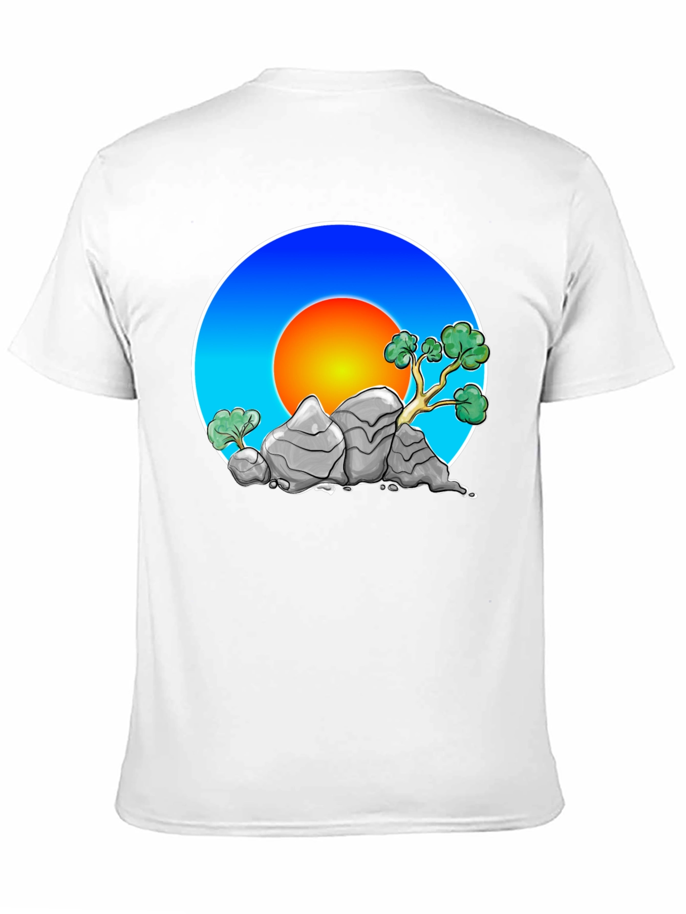Zen Rock Garden Graphic Tee - Stylish Comfort
