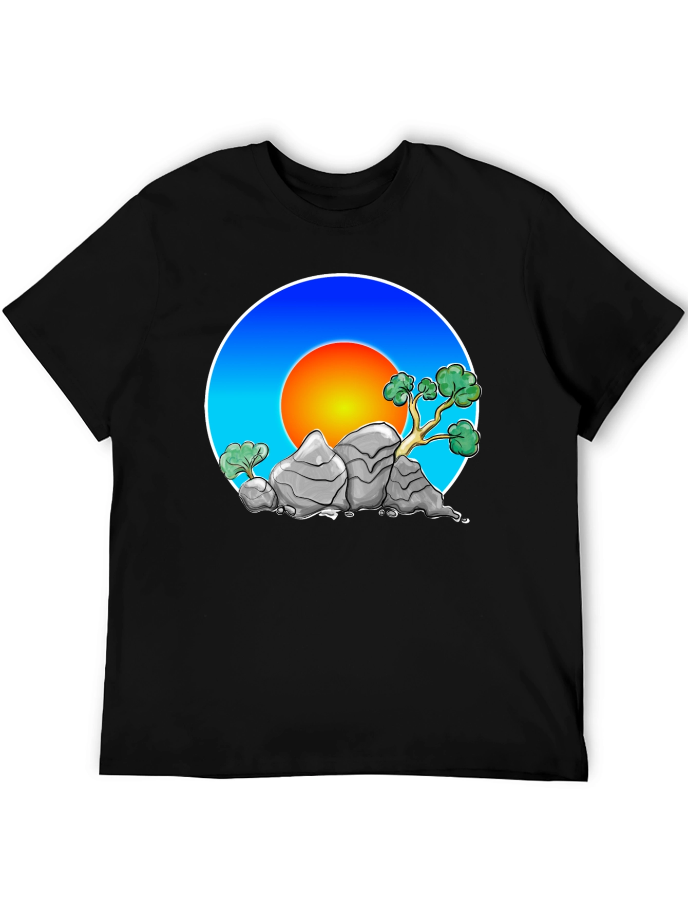 Zen Rock Garden Graphic Tee - Stylish Comfort
