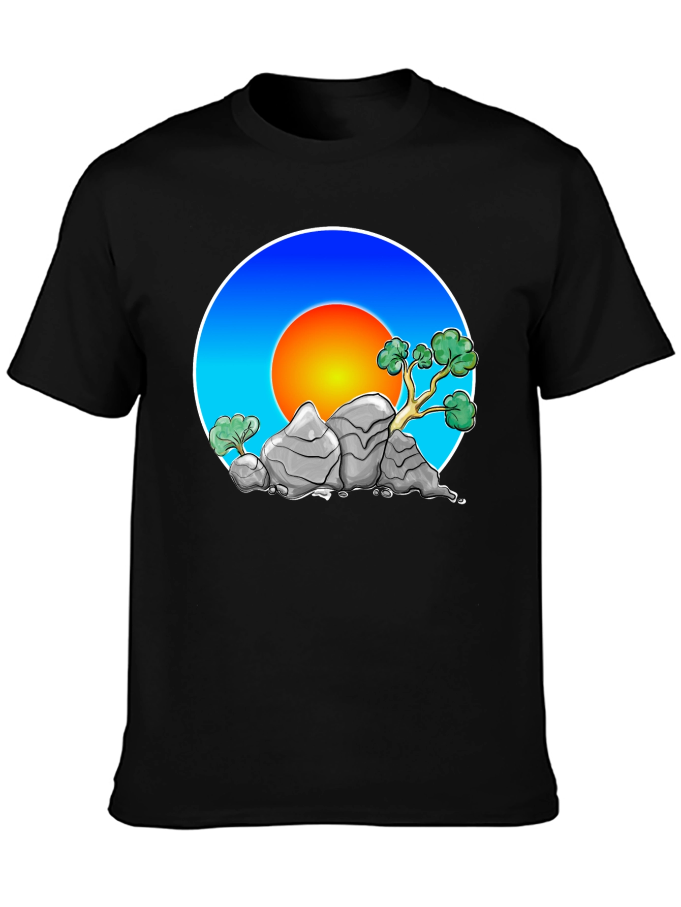 Zen Rock Garden Graphic Tee - Stylish Comfort