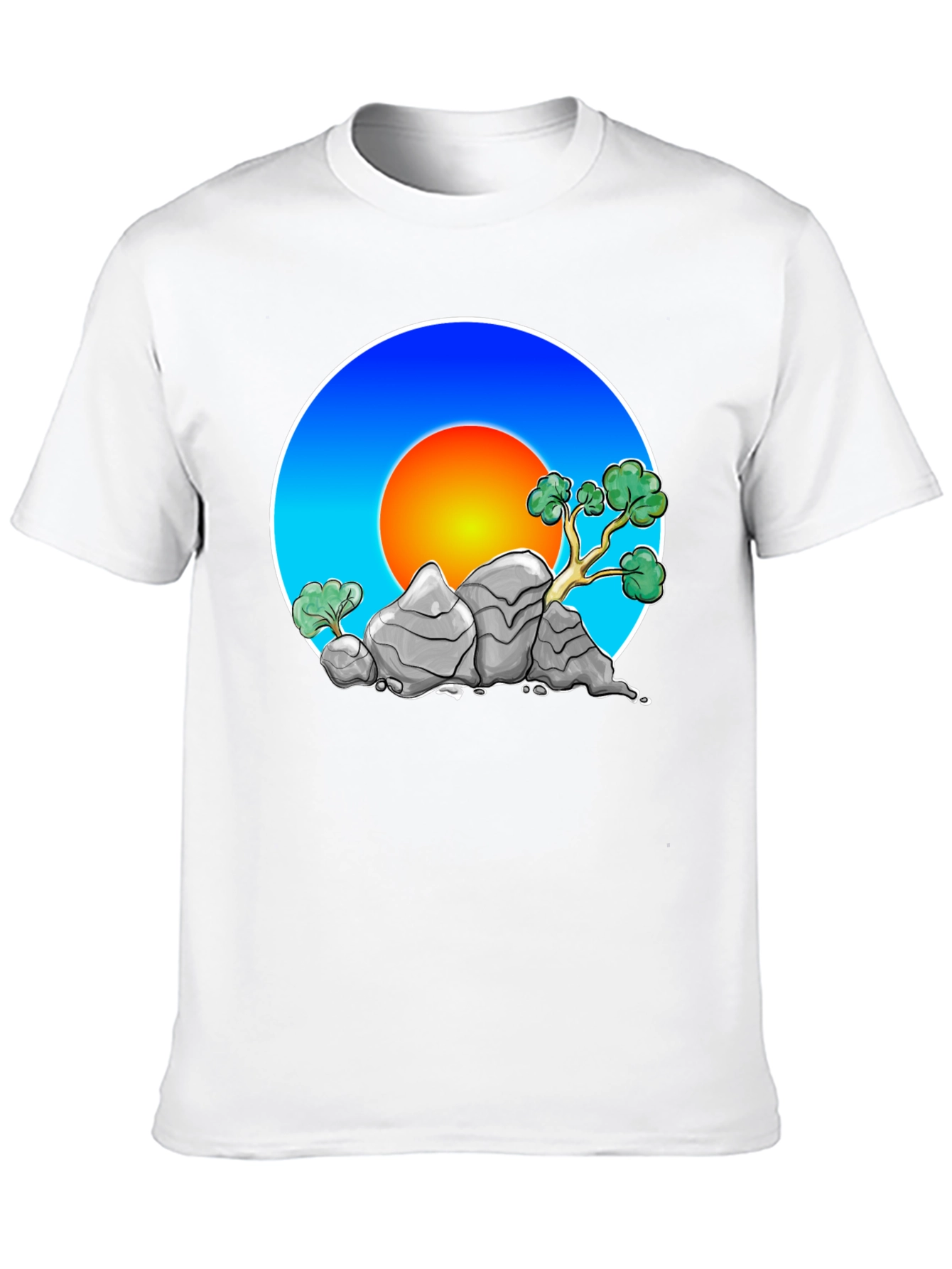 Zen Rock Garden Graphic Tee - Stylish Comfort