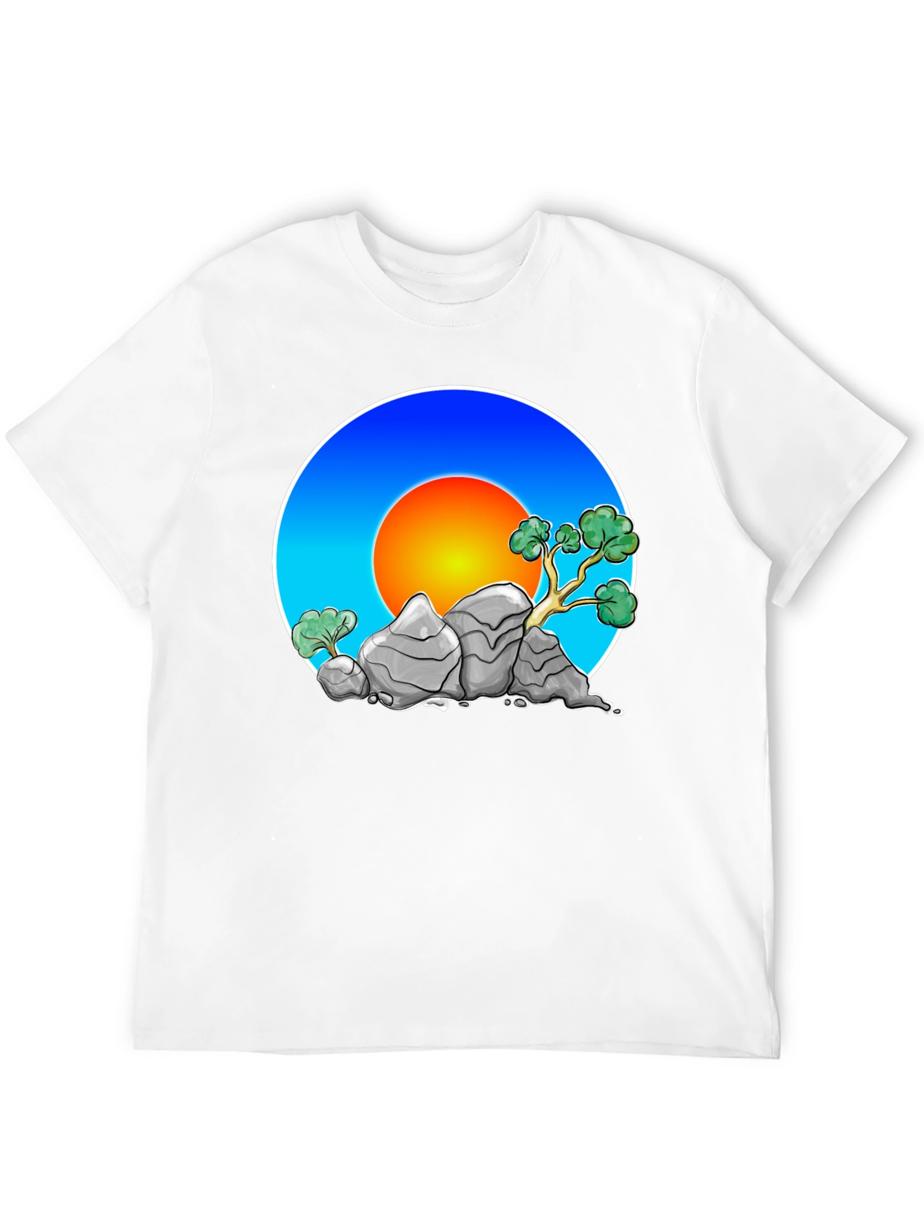Zen Rock Garden Graphic Tee - Stylish Comfort