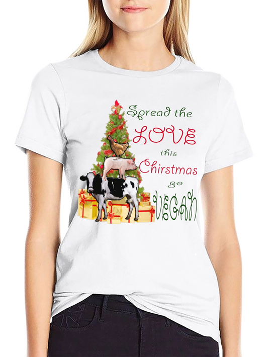 Vegan Christmas T-Shirt: Spread the Love This Christmas