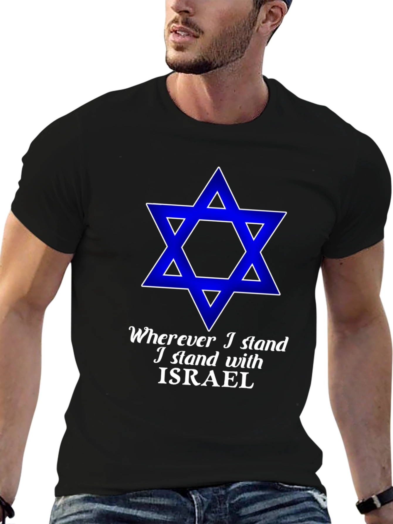 I Stand With Israel Star T-Shirt