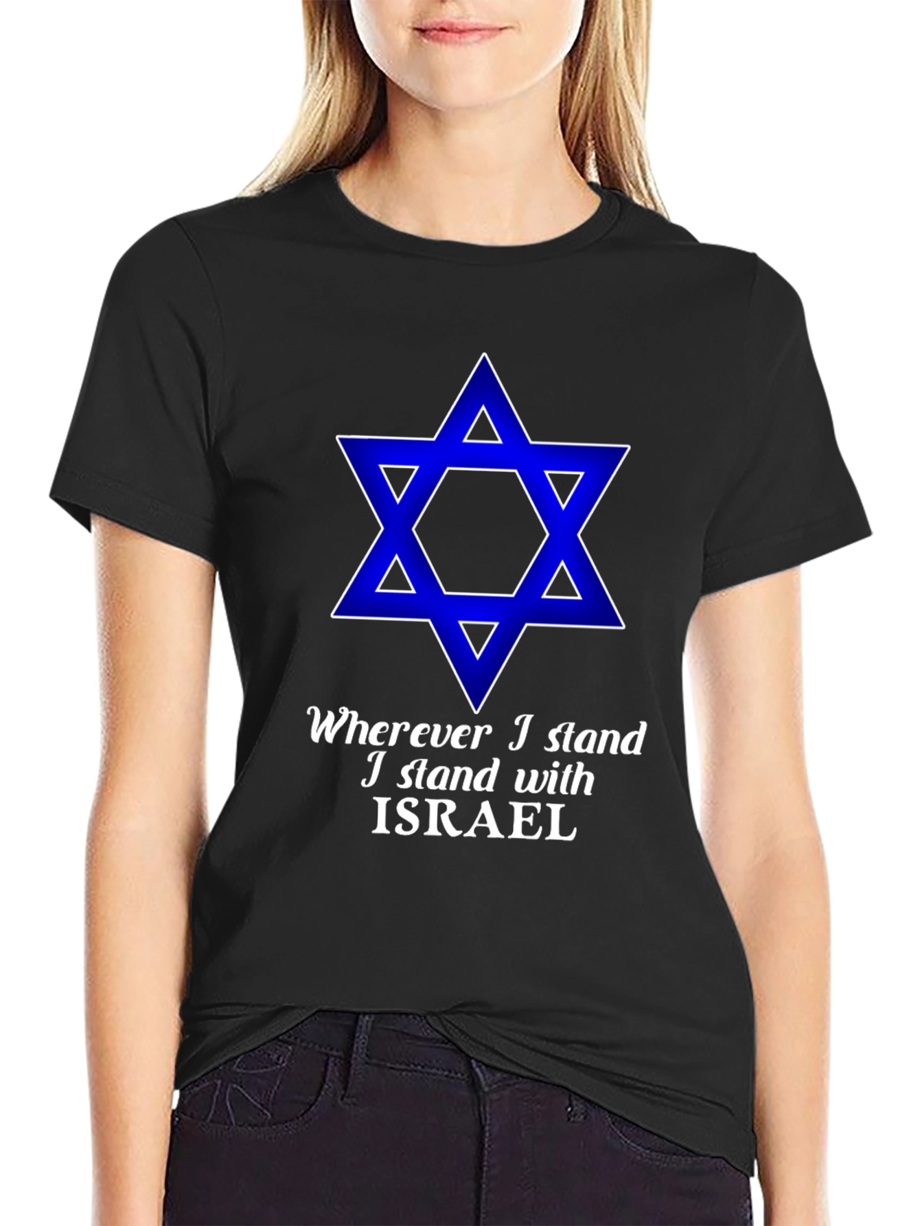 I Stand With Israel Star T-Shirt