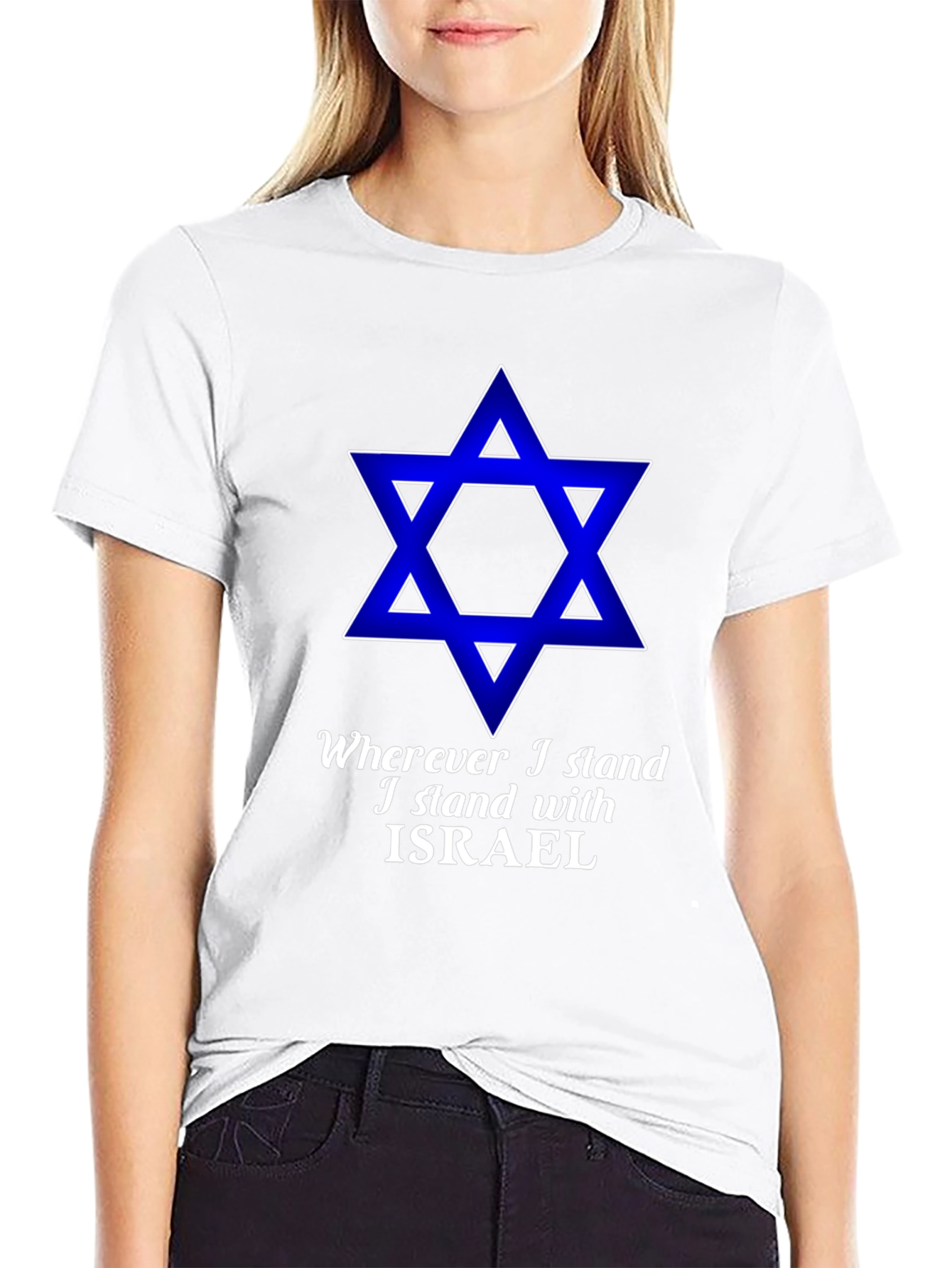 I Stand With Israel Star T-Shirt