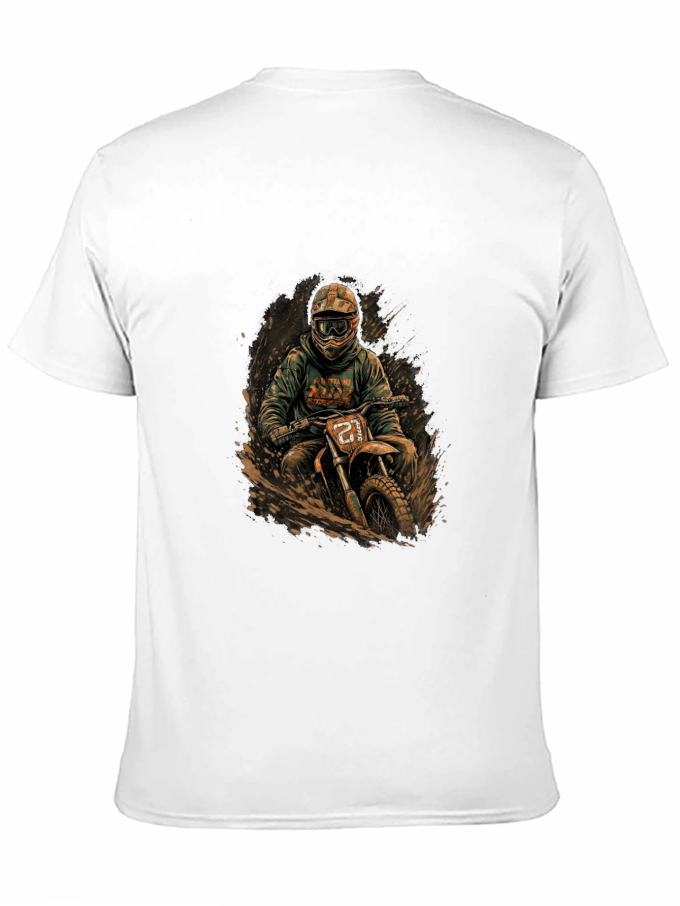 Dirt Bike Rider Graphic Tee - Cool Motocross Design