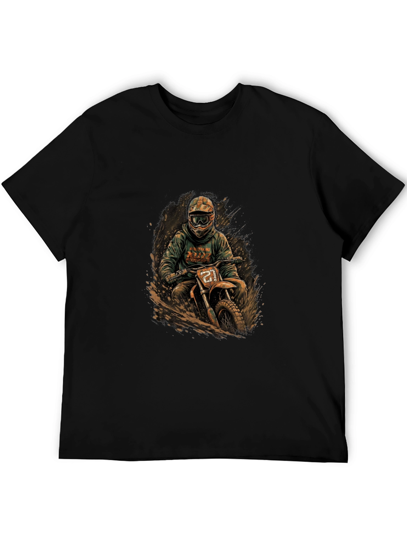 Dirt Bike Rider Graphic Tee - Cool Motocross Design