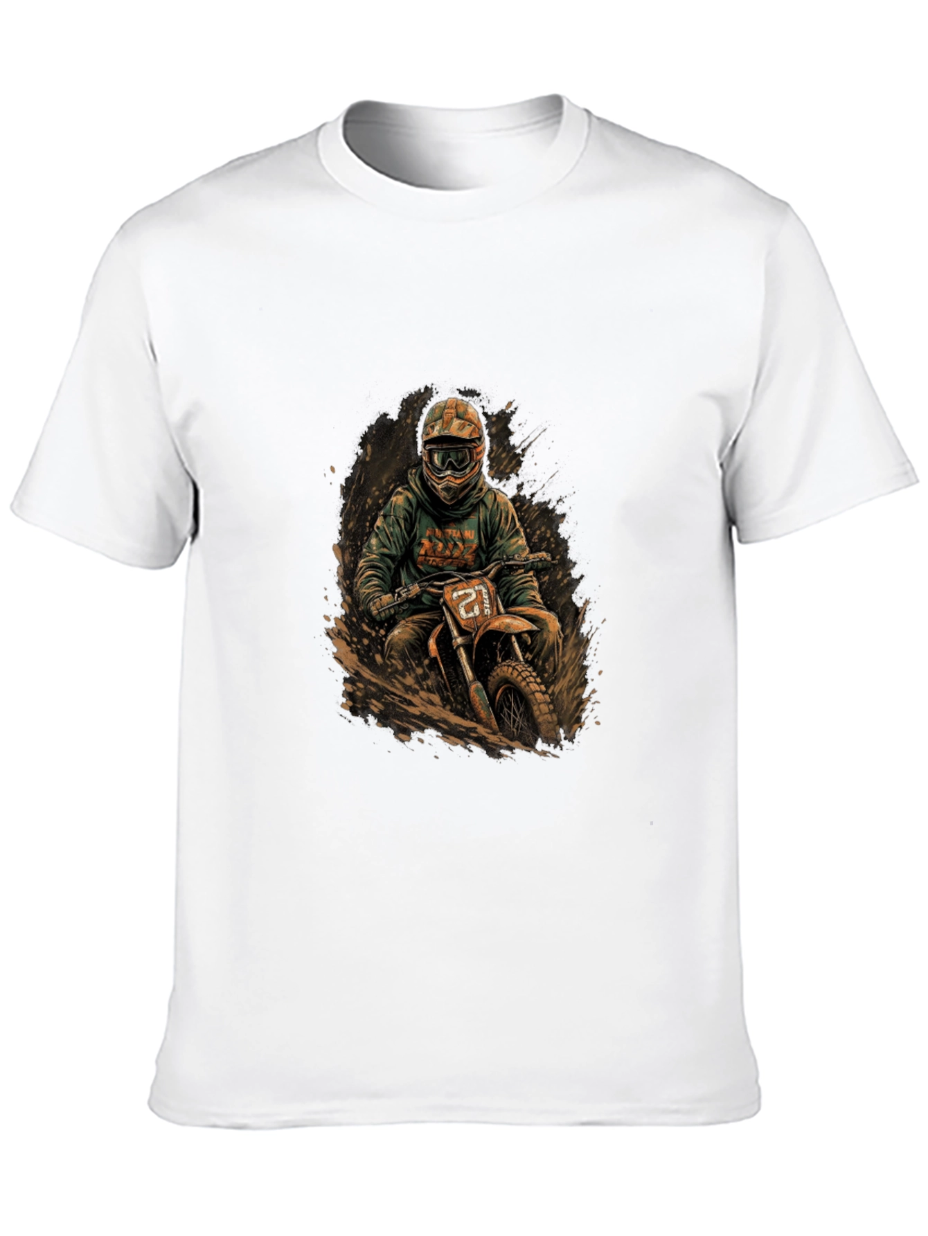Dirt Bike Rider Graphic Tee - Cool Motocross Design