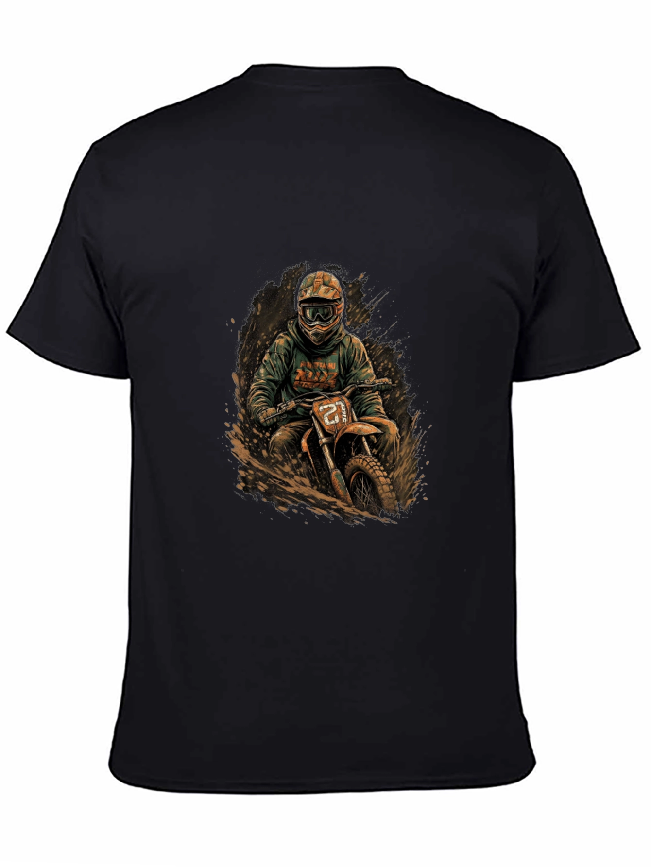 Dirt Bike Rider Graphic Tee - Cool Motocross Design