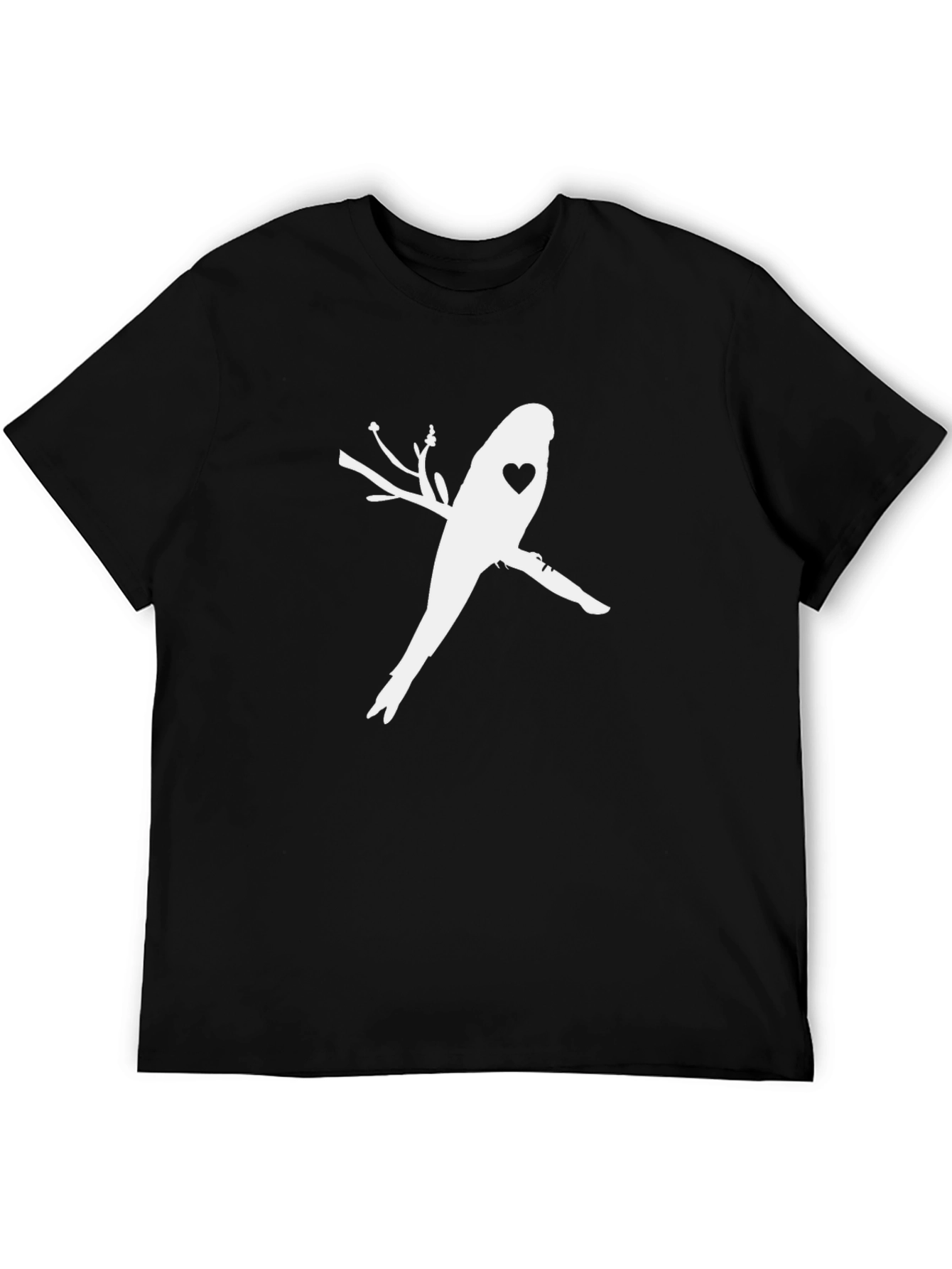 Bird Heart Branch Black Tee