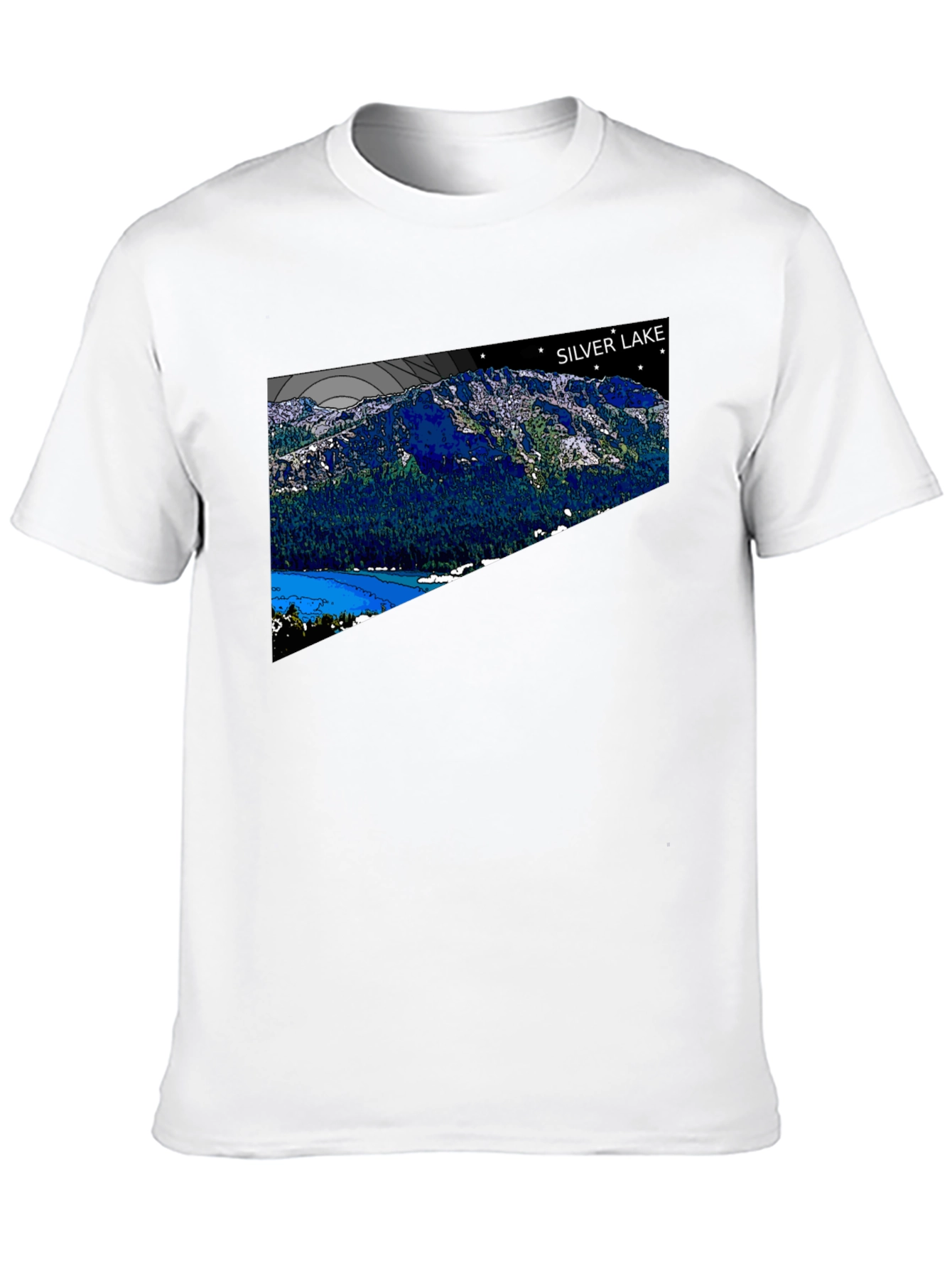 Silver Lake Graphic Tee - Mountain Design