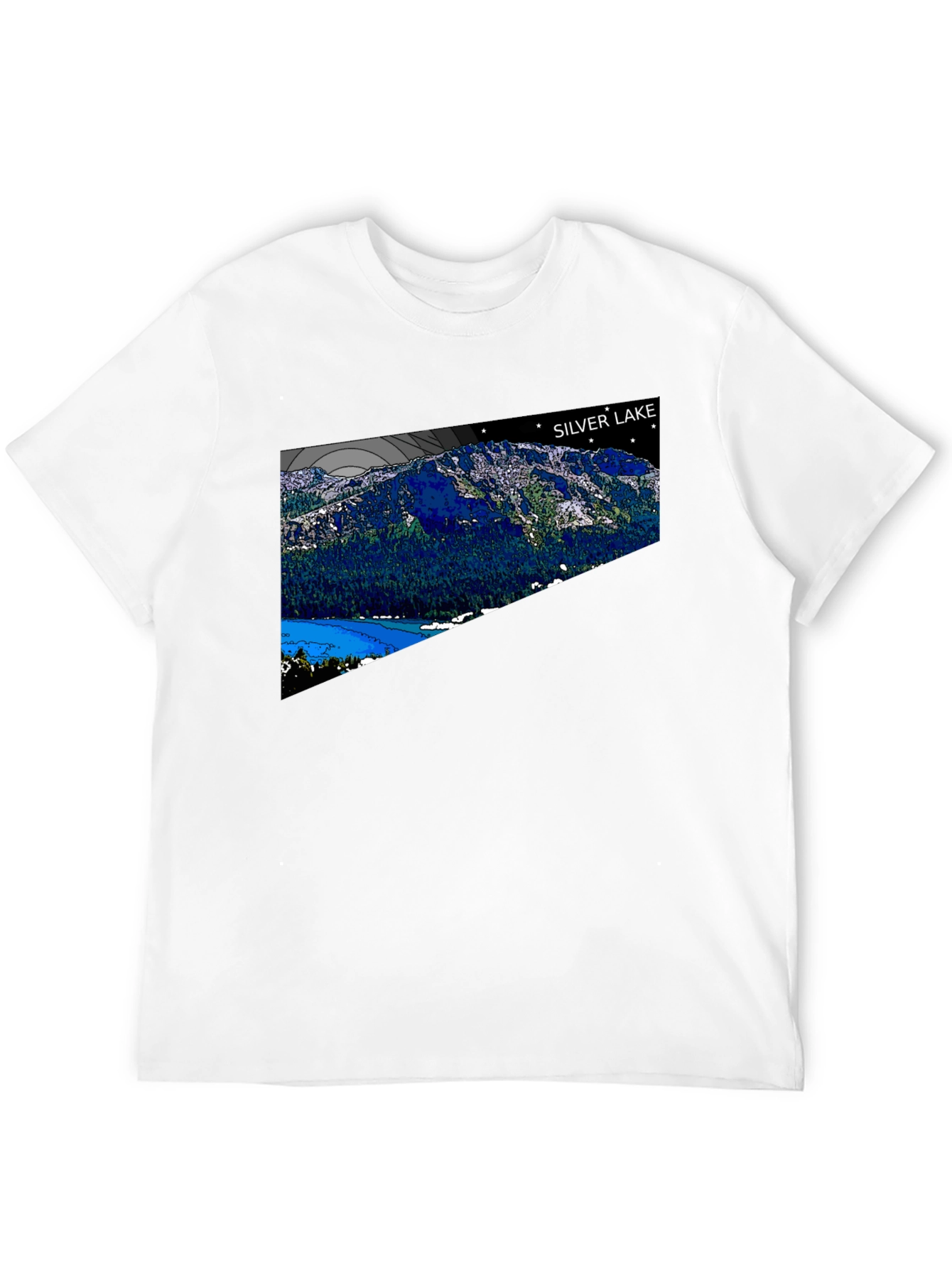 Silver Lake Graphic Tee - Mountain Design