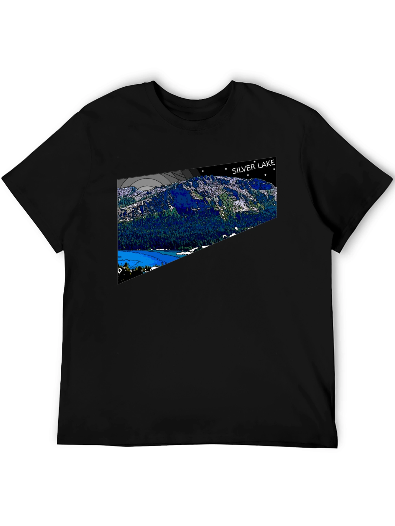 Silver Lake Graphic Tee - Mountain Design