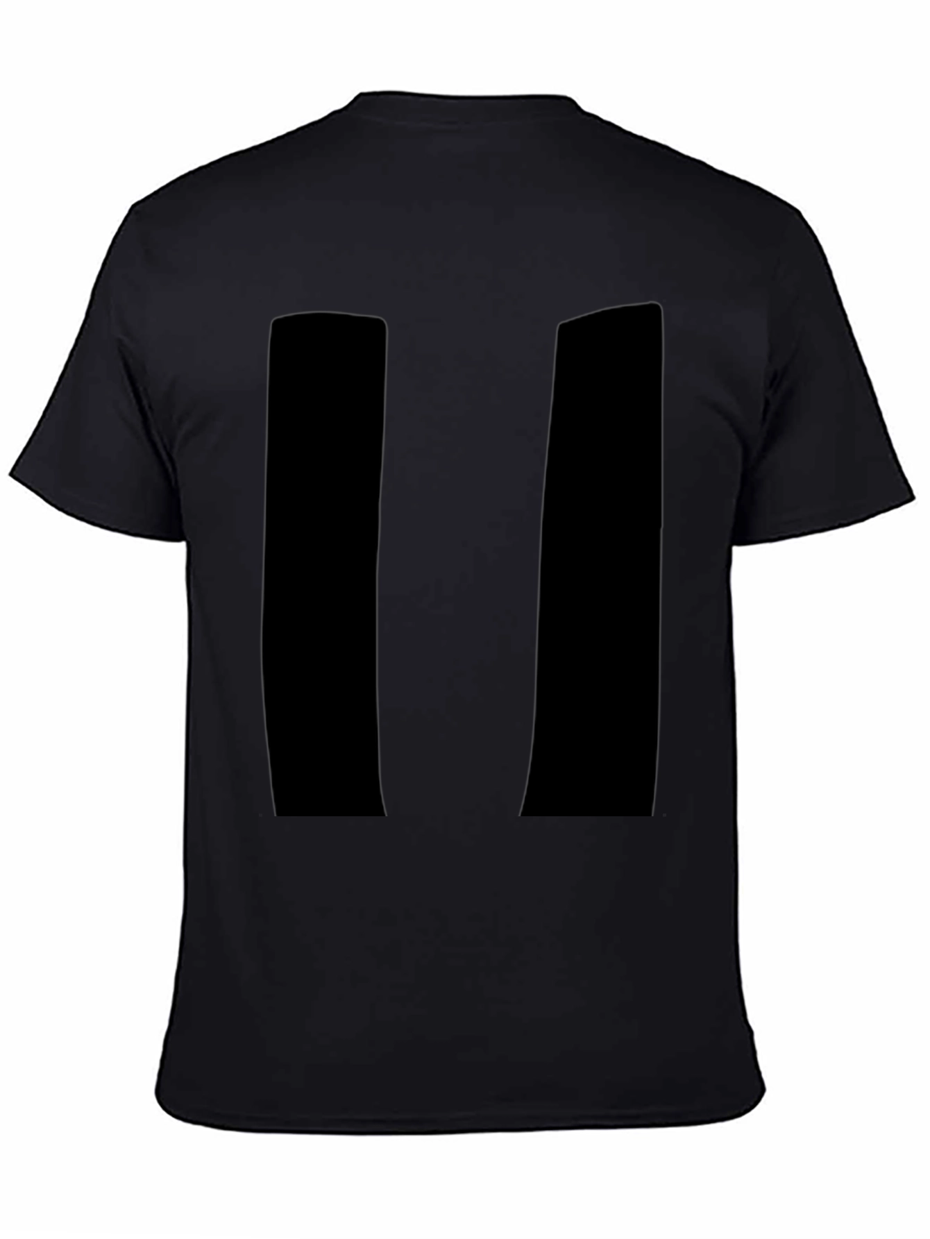 Mens Black Pause Symbol Graphic T-Shirt