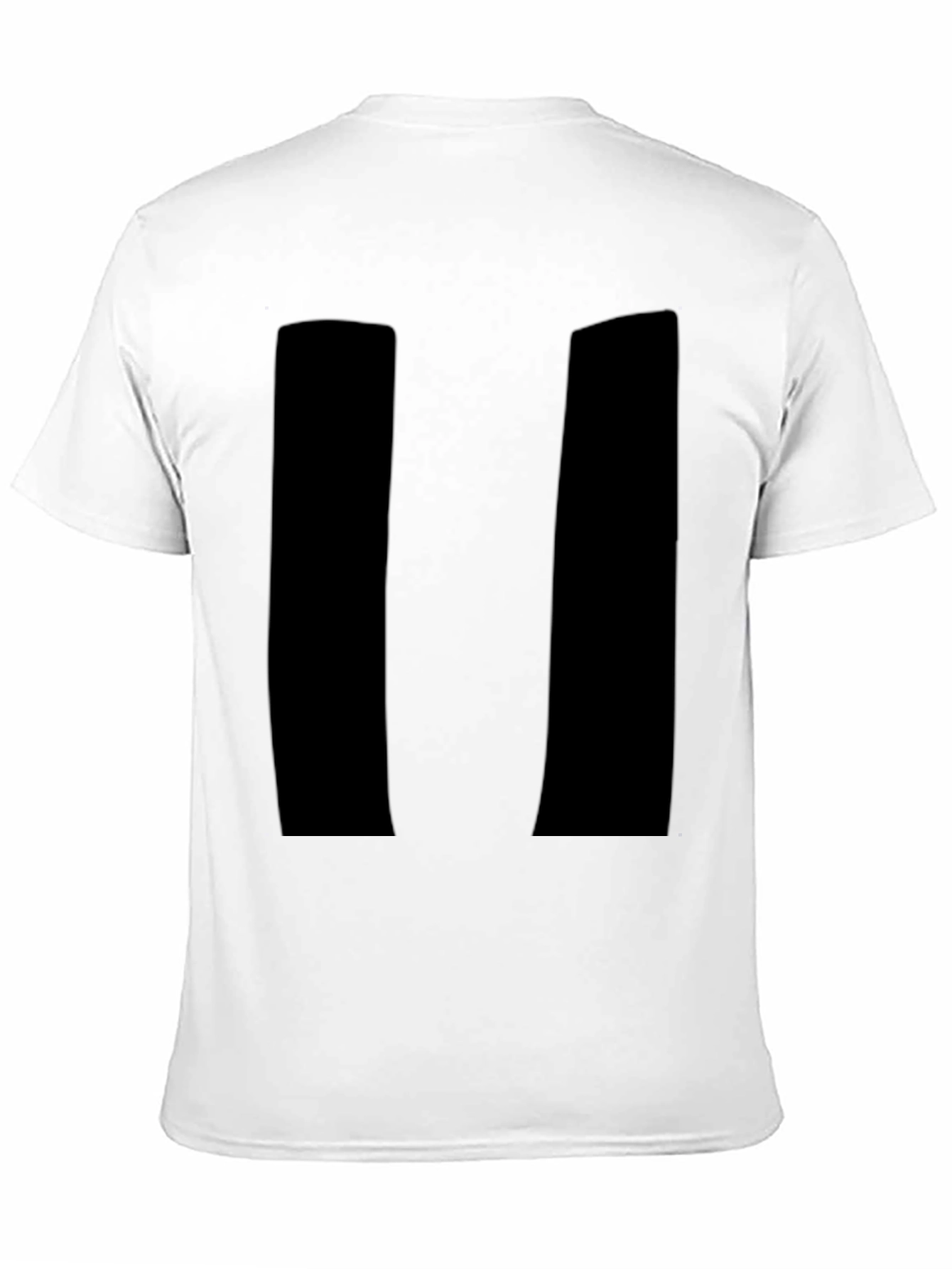 Mens Black Pause Symbol Graphic T-Shirt