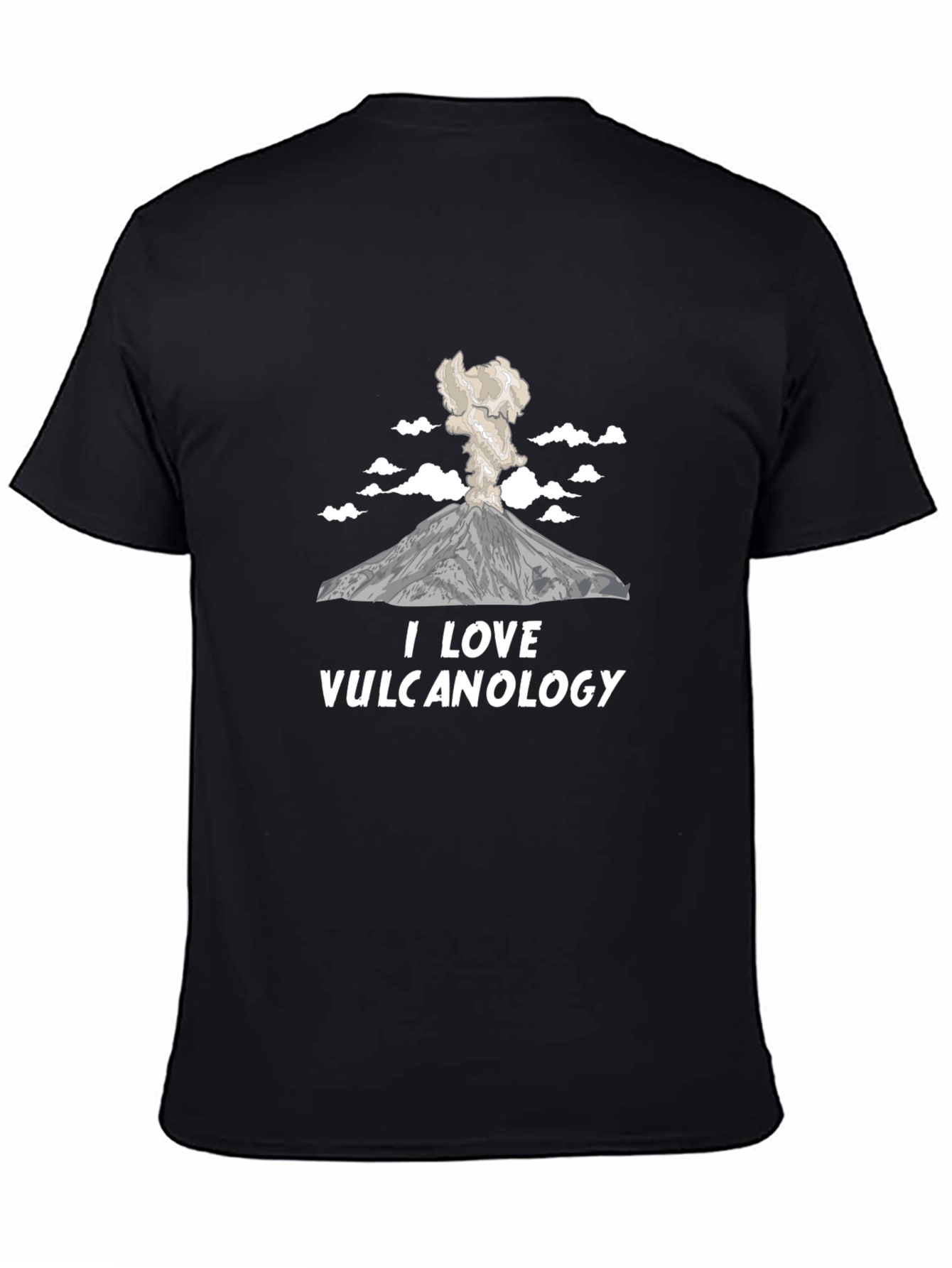 I Love Vulcanology Black T-Shirt
