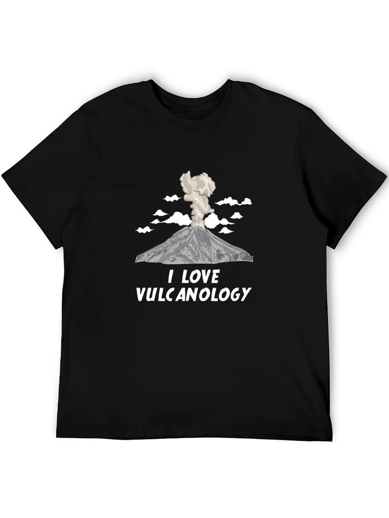 I Love Vulcanology Black T-Shirt