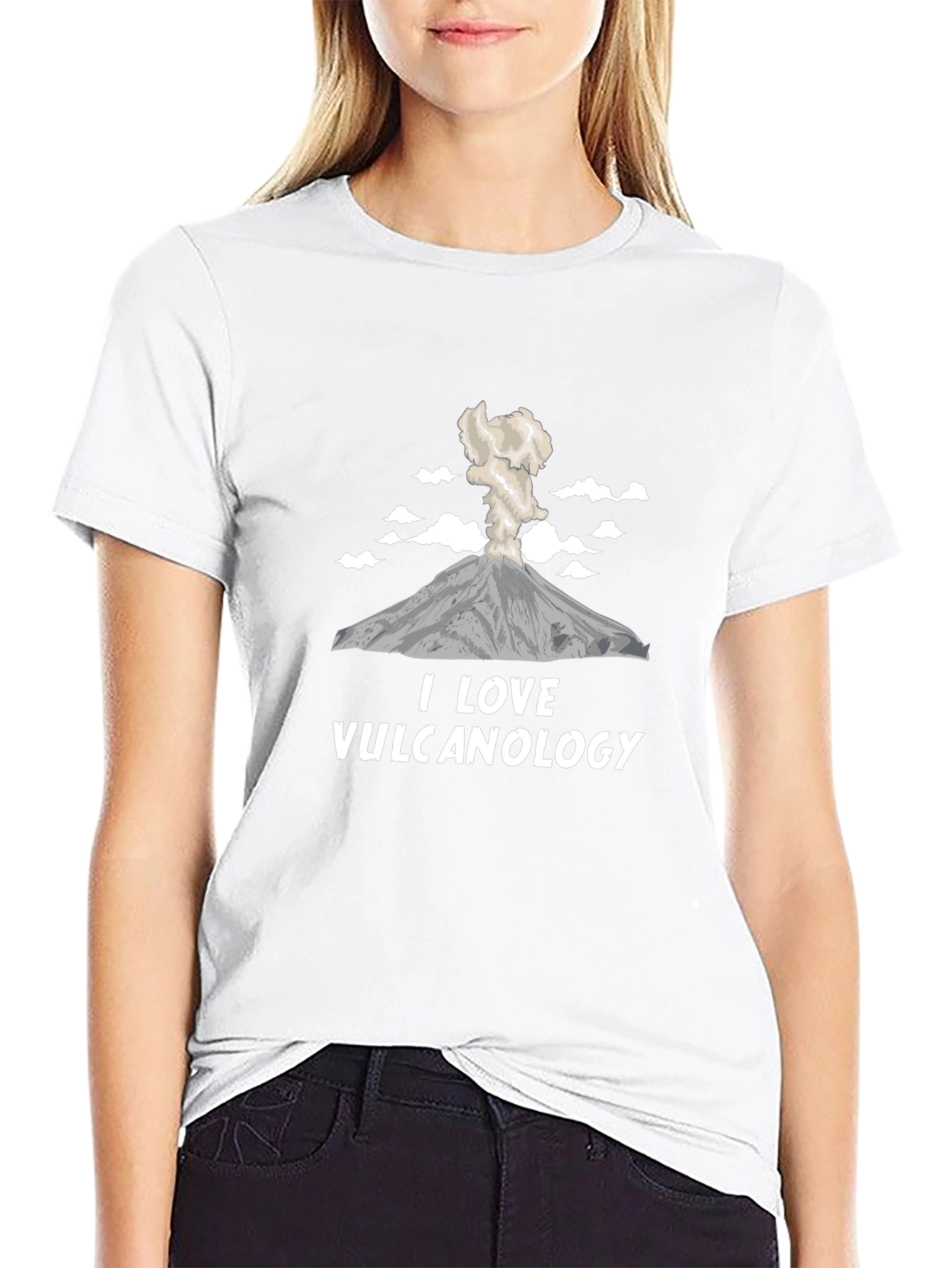 I Love Vulcanology Black T-Shirt
