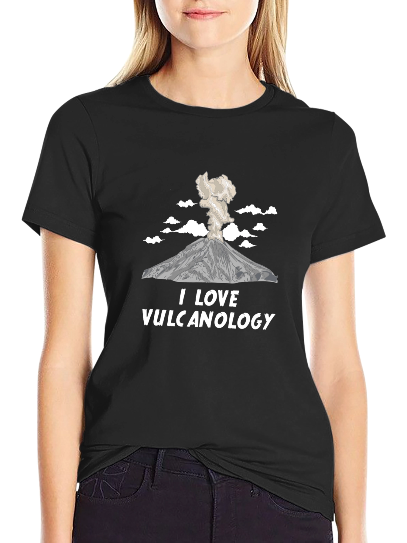 I Love Vulcanology Black T-Shirt