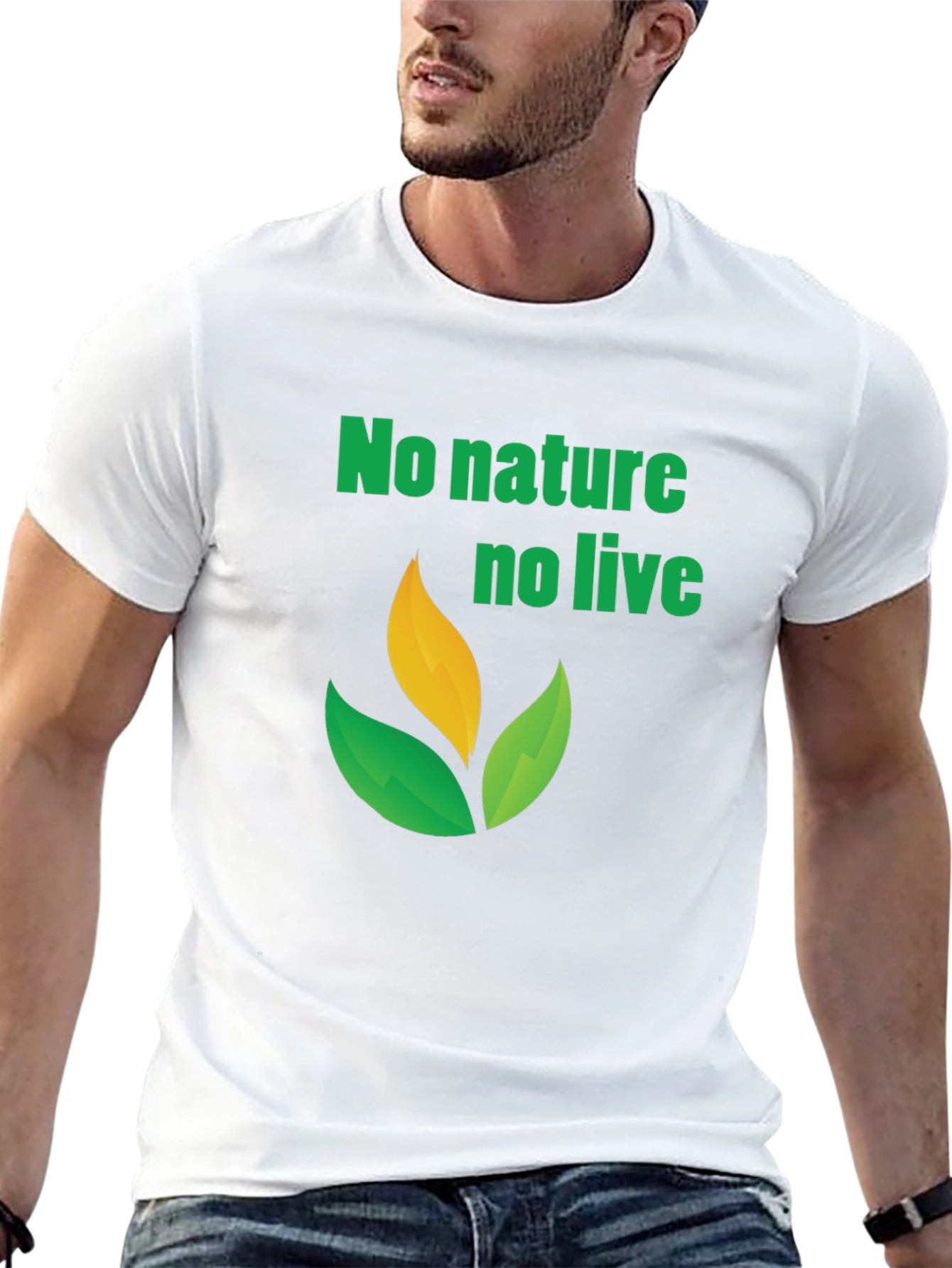 Eco-Friendly No Nature No Life Graphic Tee