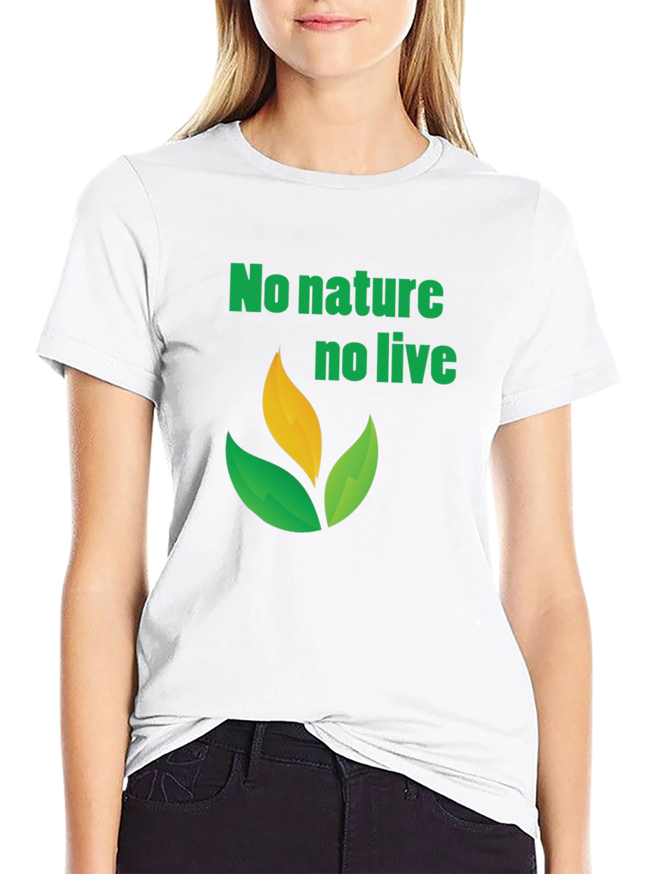 Eco-Friendly No Nature No Life Graphic Tee
