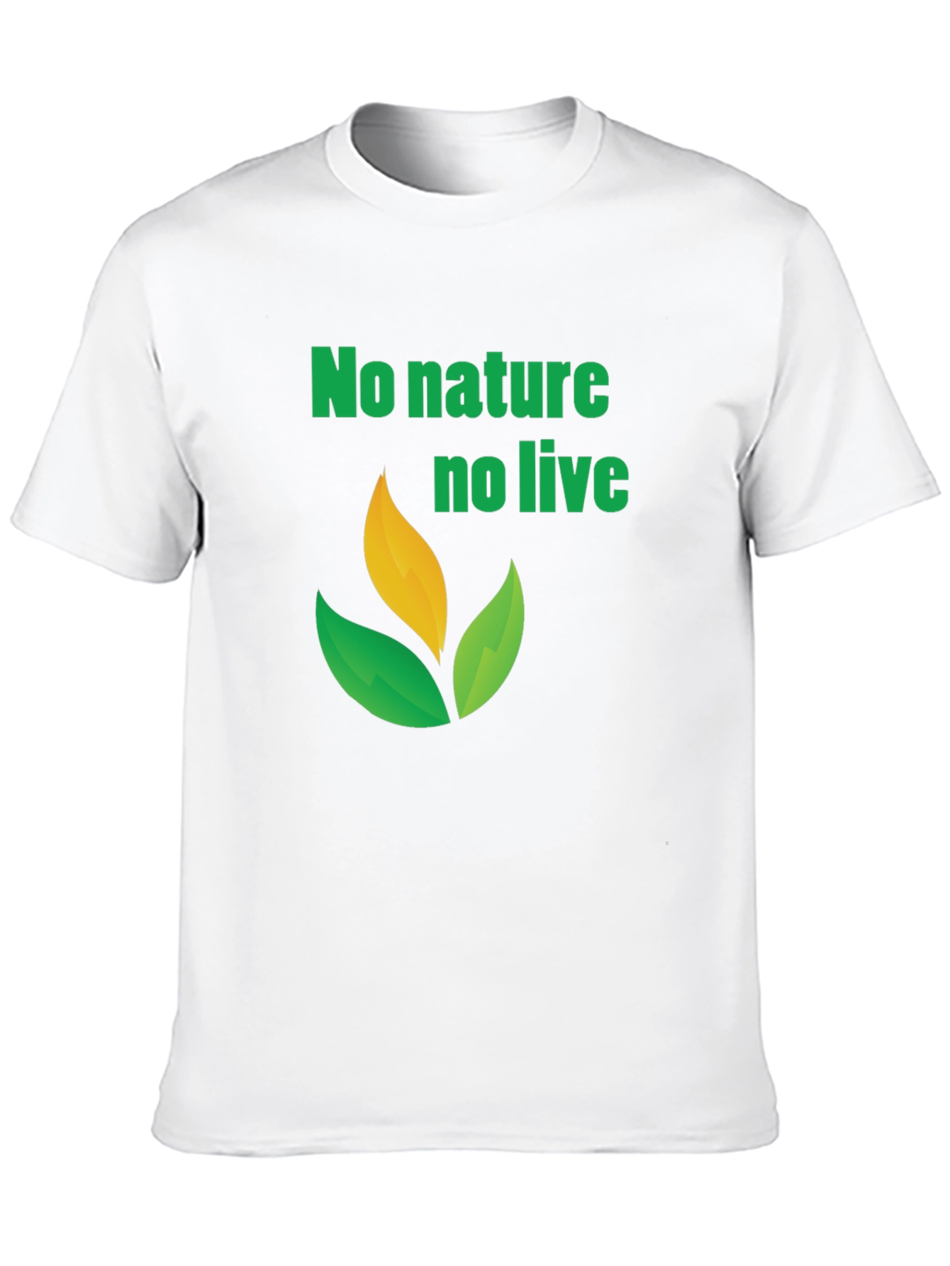 Eco-Friendly No Nature No Life Graphic Tee