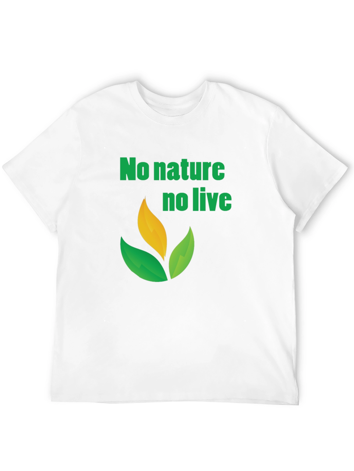 Eco-Friendly No Nature No Life Graphic Tee