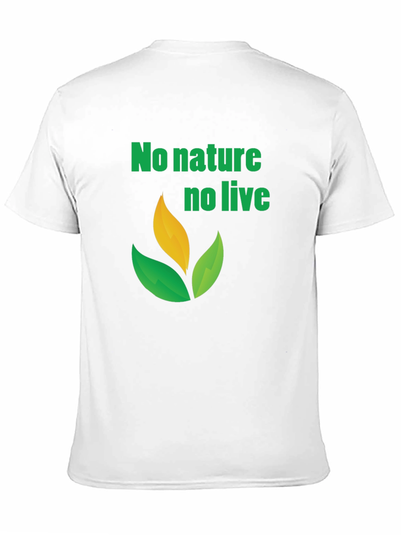 Eco-Friendly No Nature No Life Graphic Tee