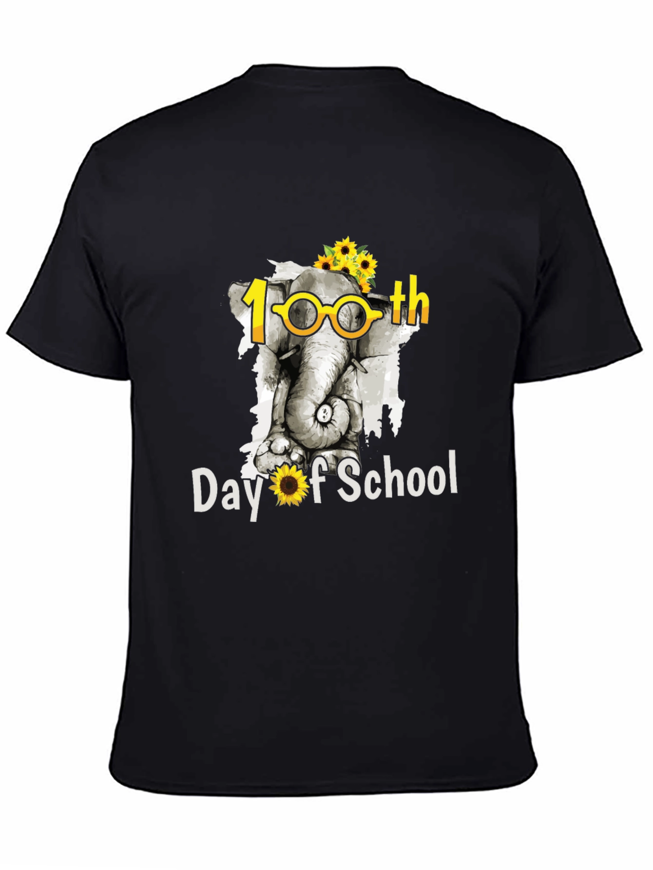 100th Day of School Elephant T-Shirt