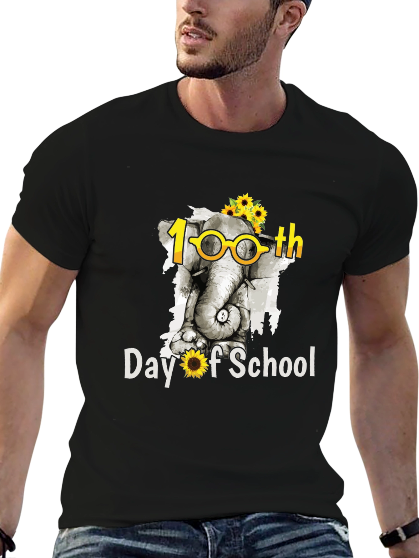100th Day of School Elephant T-Shirt