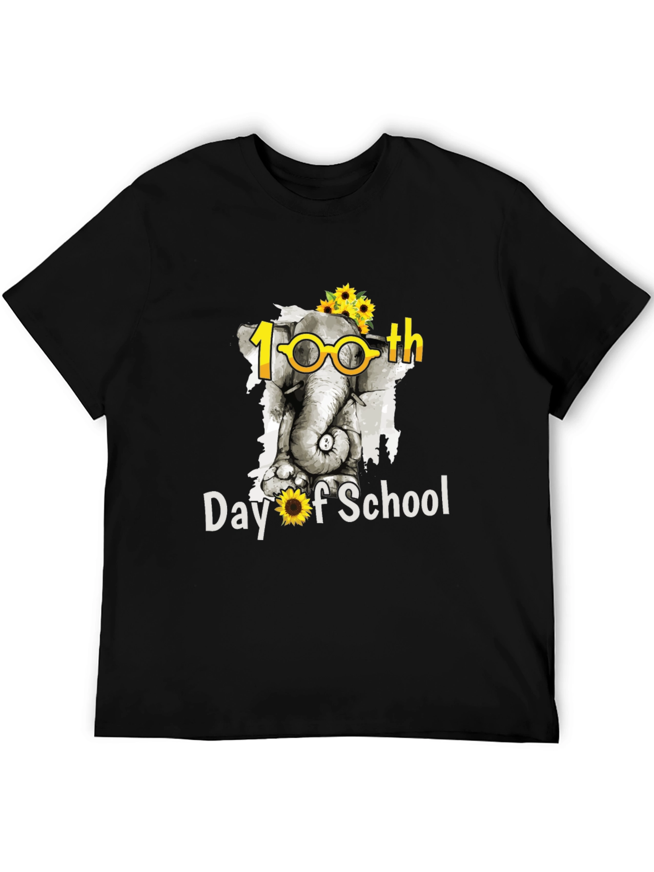 100th Day of School Elephant T-Shirt