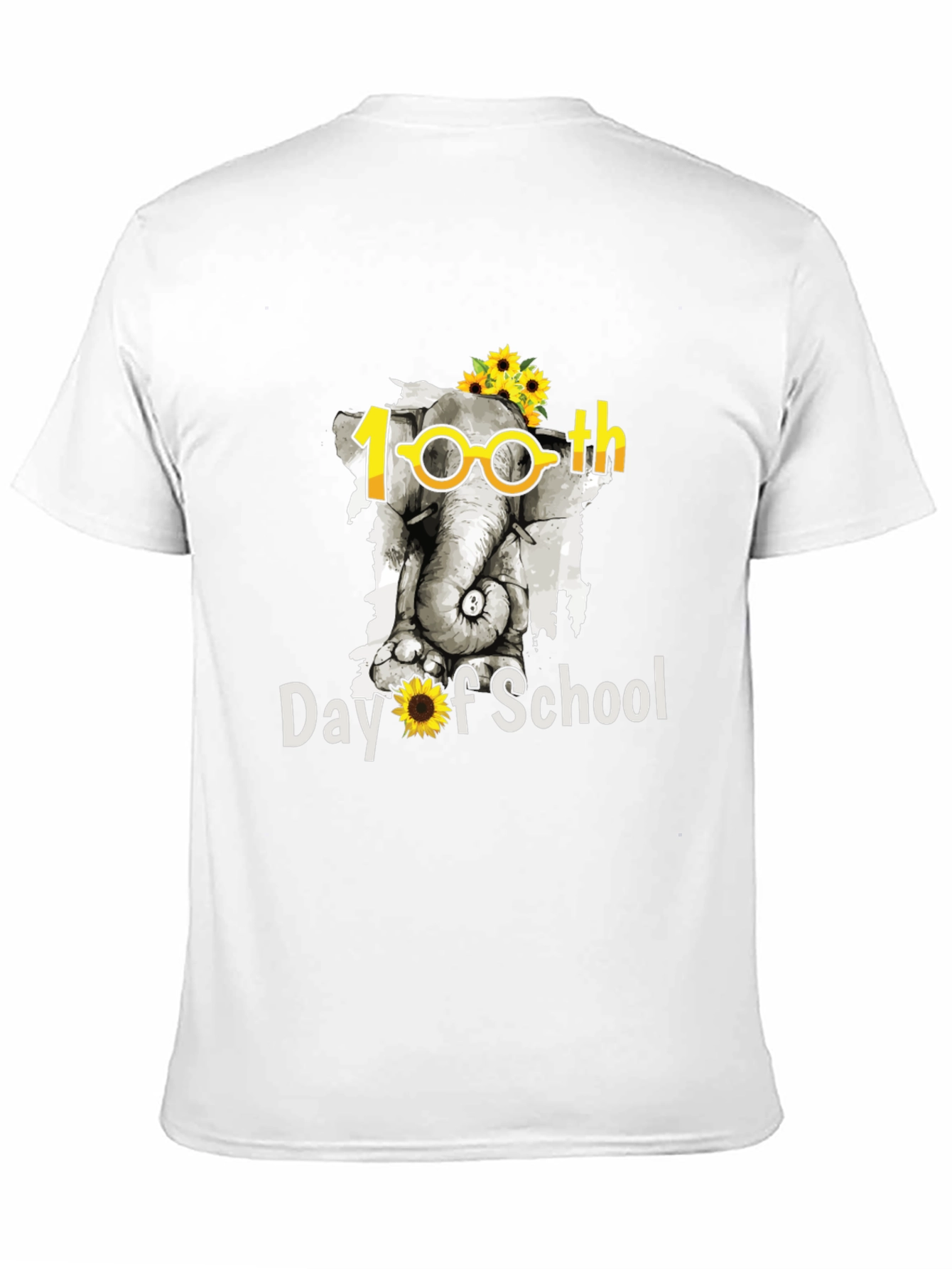 100th Day of School Elephant T-Shirt