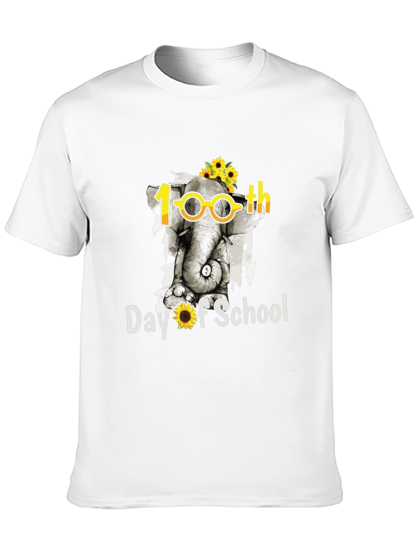 100th Day of School Elephant T-Shirt