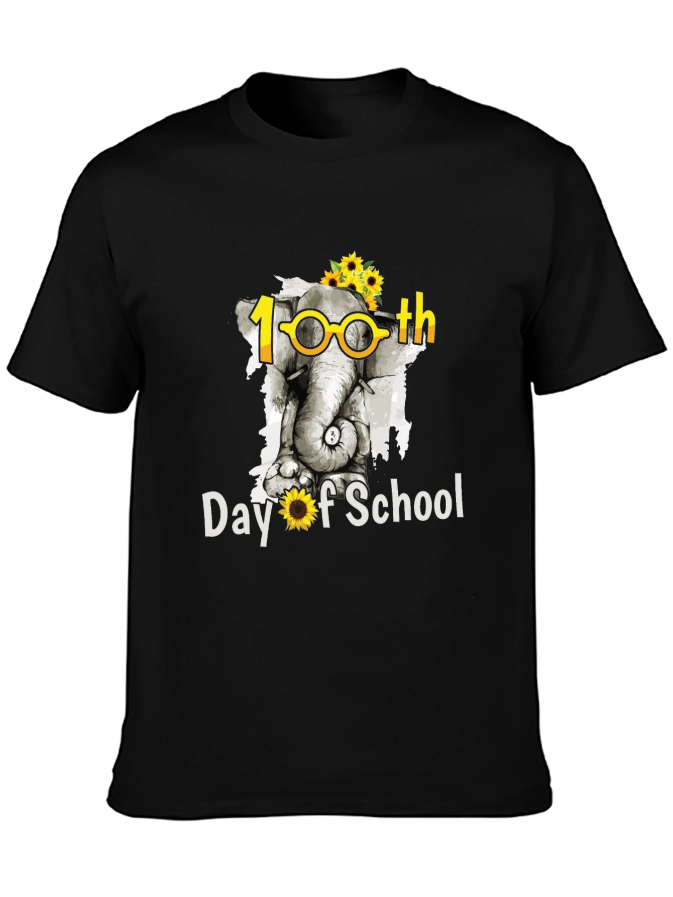 100th Day of School Elephant T-Shirt