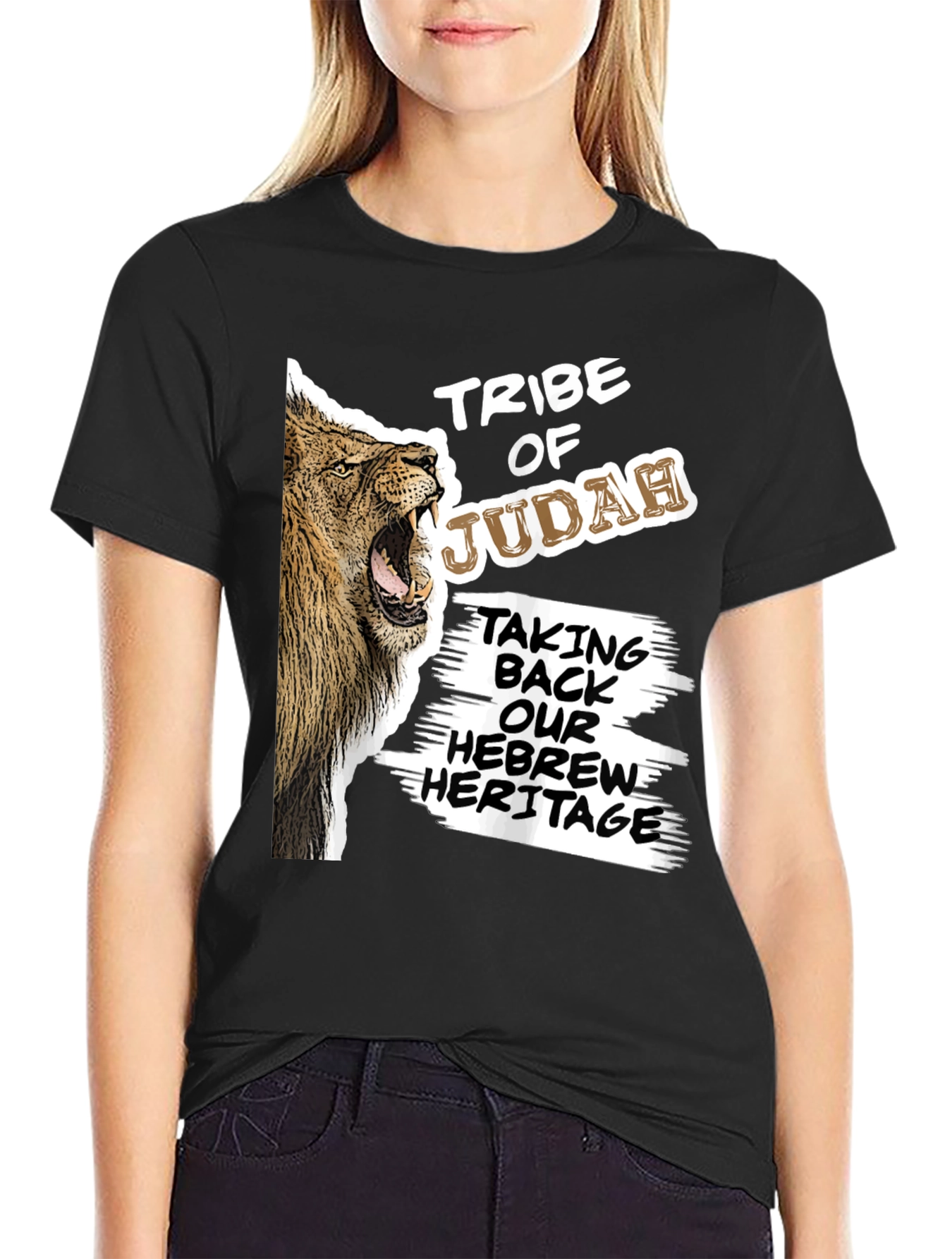 Tribe of Judah Lion Graphic T-Shirt