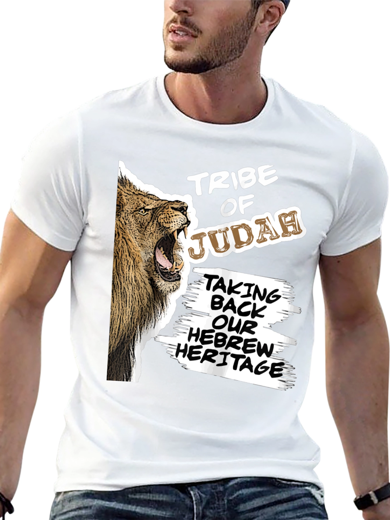 Tribe of Judah Lion Graphic T-Shirt