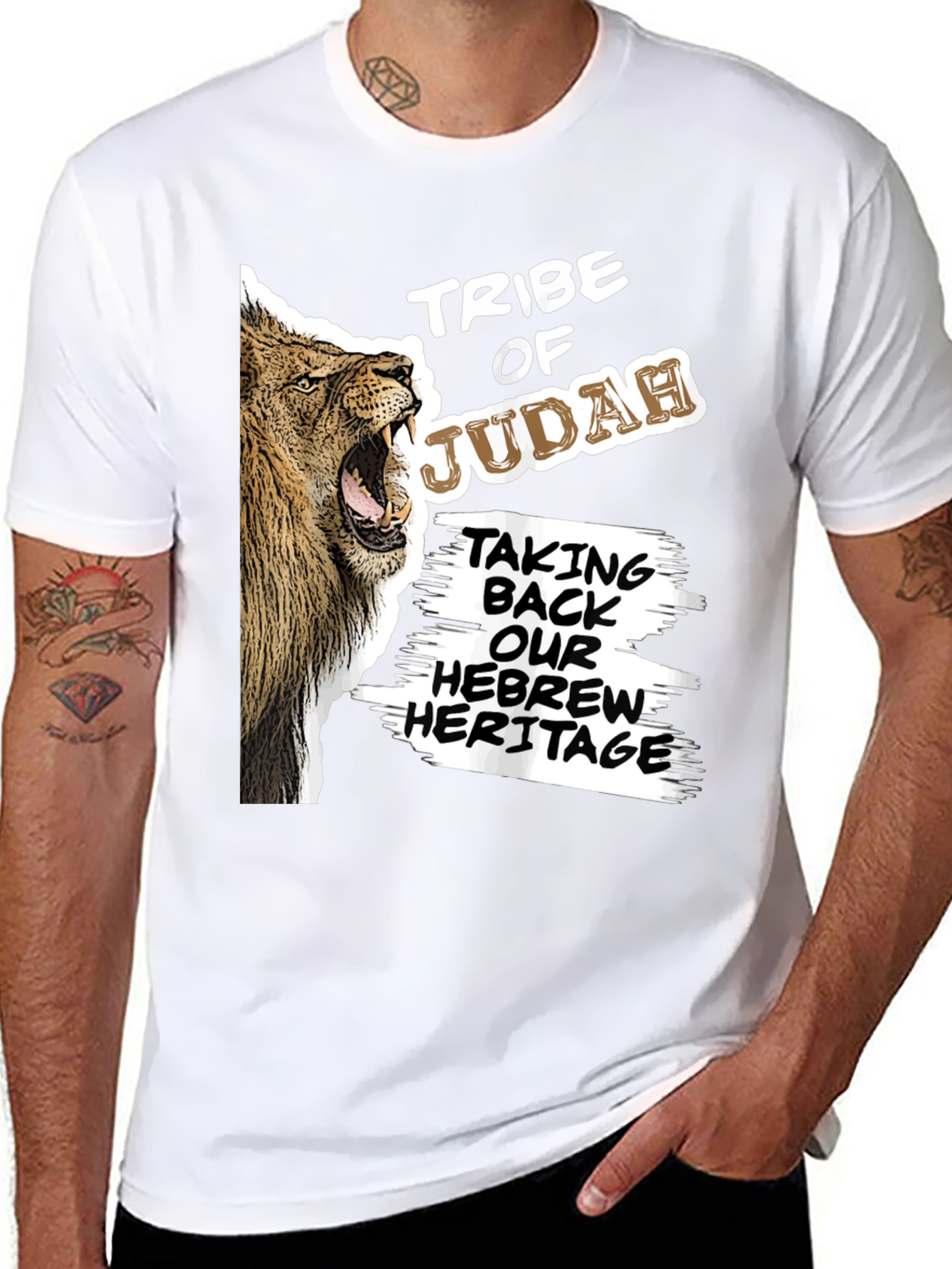Tribe of Judah Lion Graphic T-Shirt