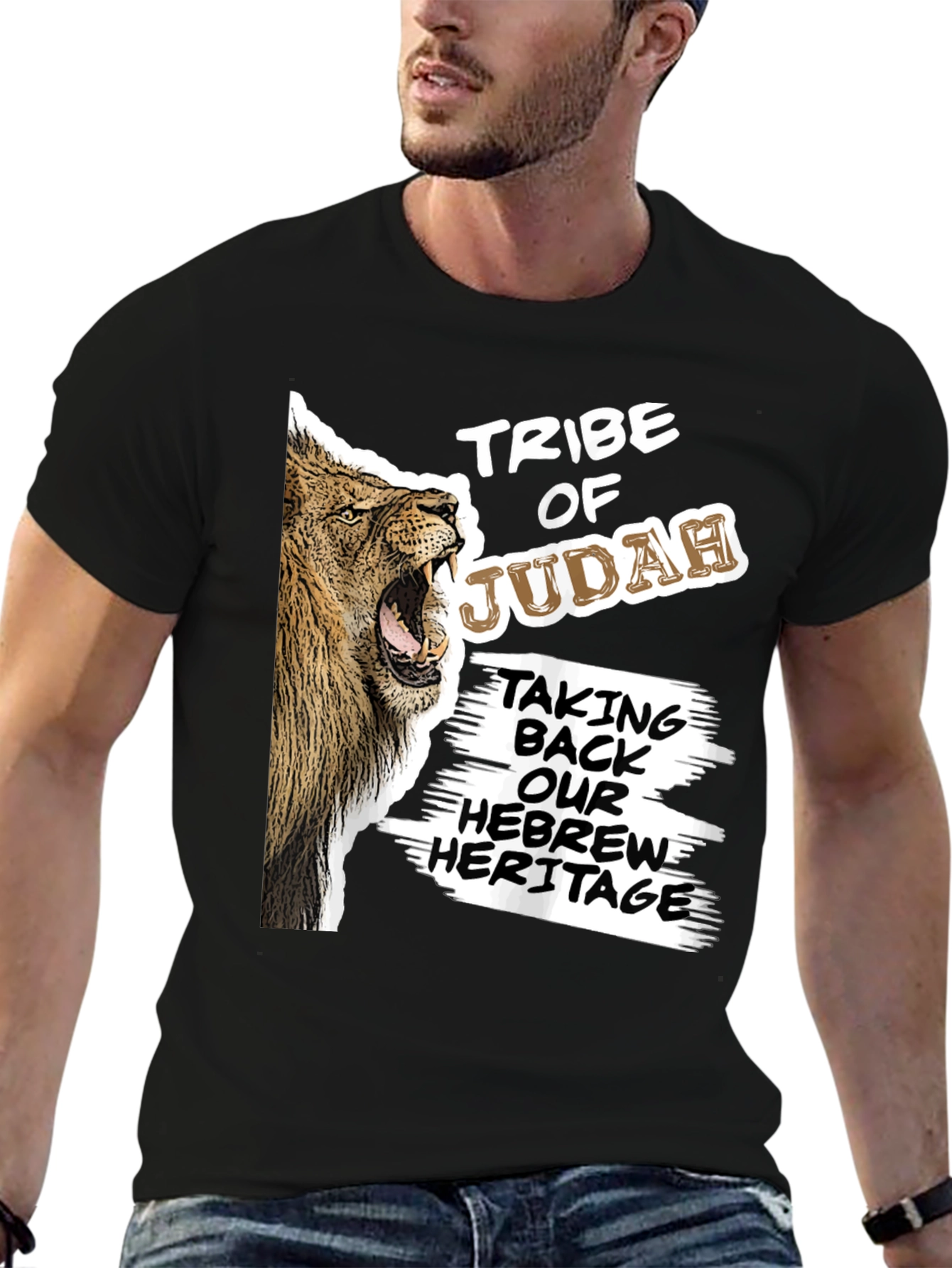 Tribe of Judah Lion Graphic T-Shirt