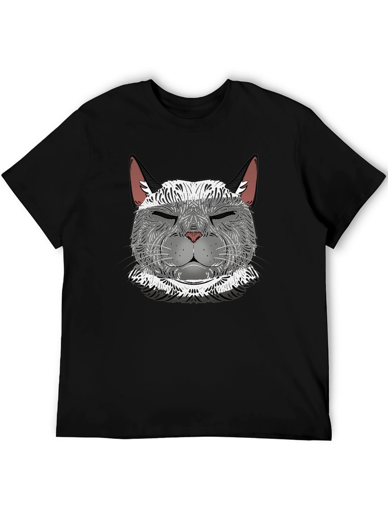 Cool Cat Graphic T-Shirt - Mens Black Tee