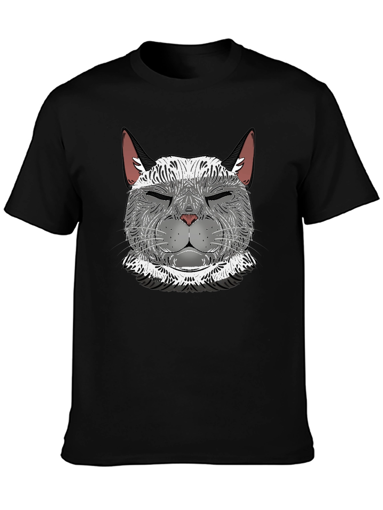 Cool Cat Graphic T-Shirt - Mens Black Tee