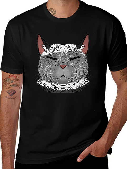 Cool Cat Graphic T-Shirt - Mens Black Tee