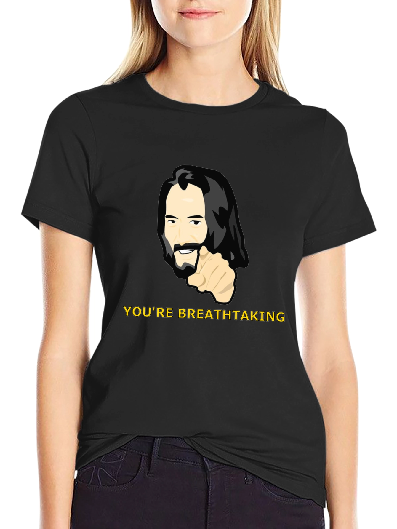 Youre Breathtaking Tee - Keanu Reeves Graphic T-Shirt