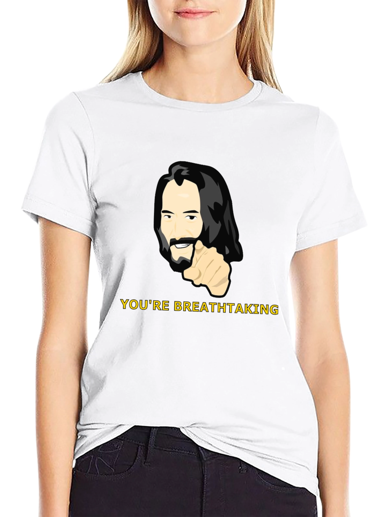 Youre Breathtaking Tee - Keanu Reeves Graphic T-Shirt