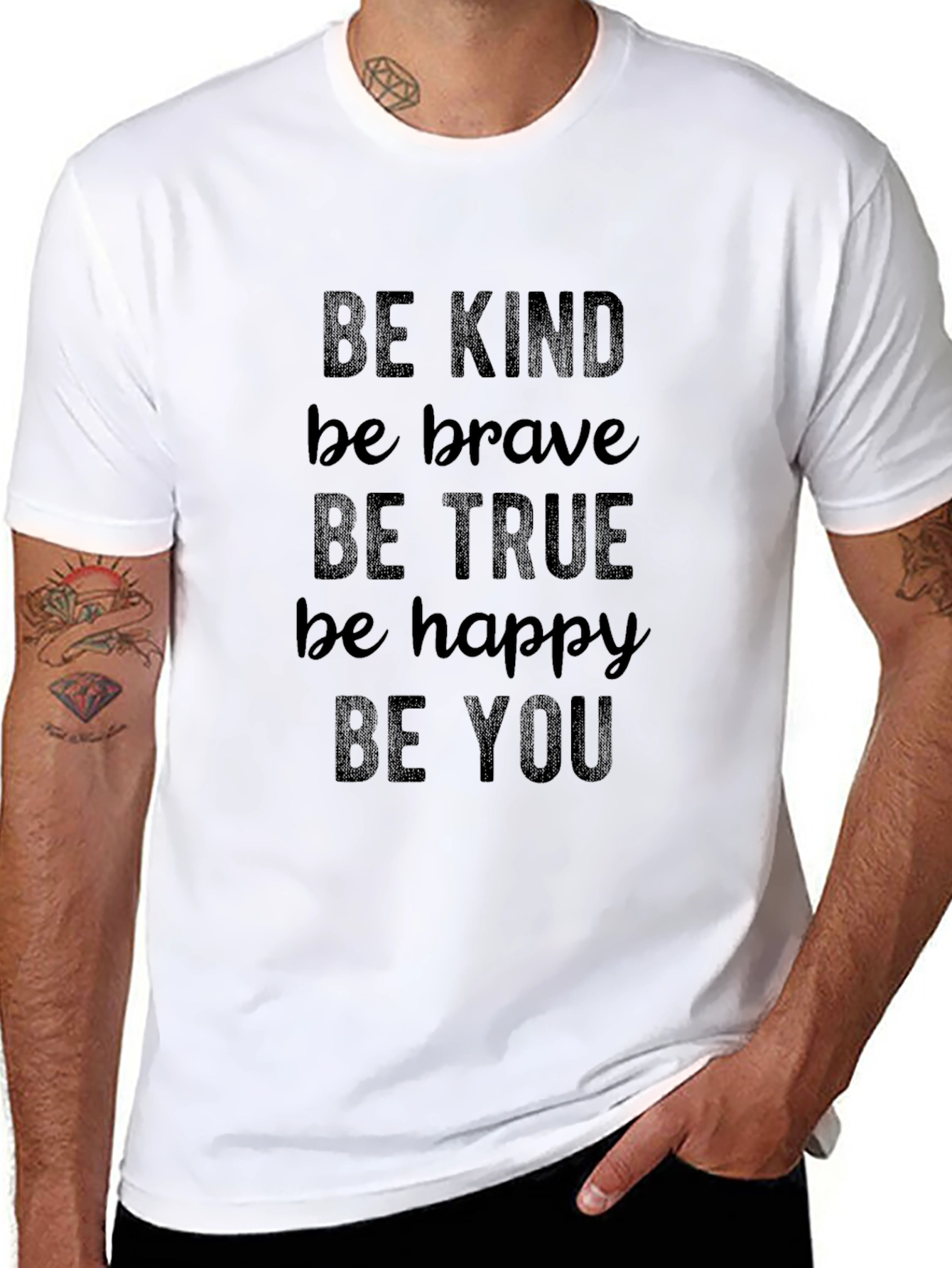 Be Kind Graphic Tee - Black Inspirational T-Shirt